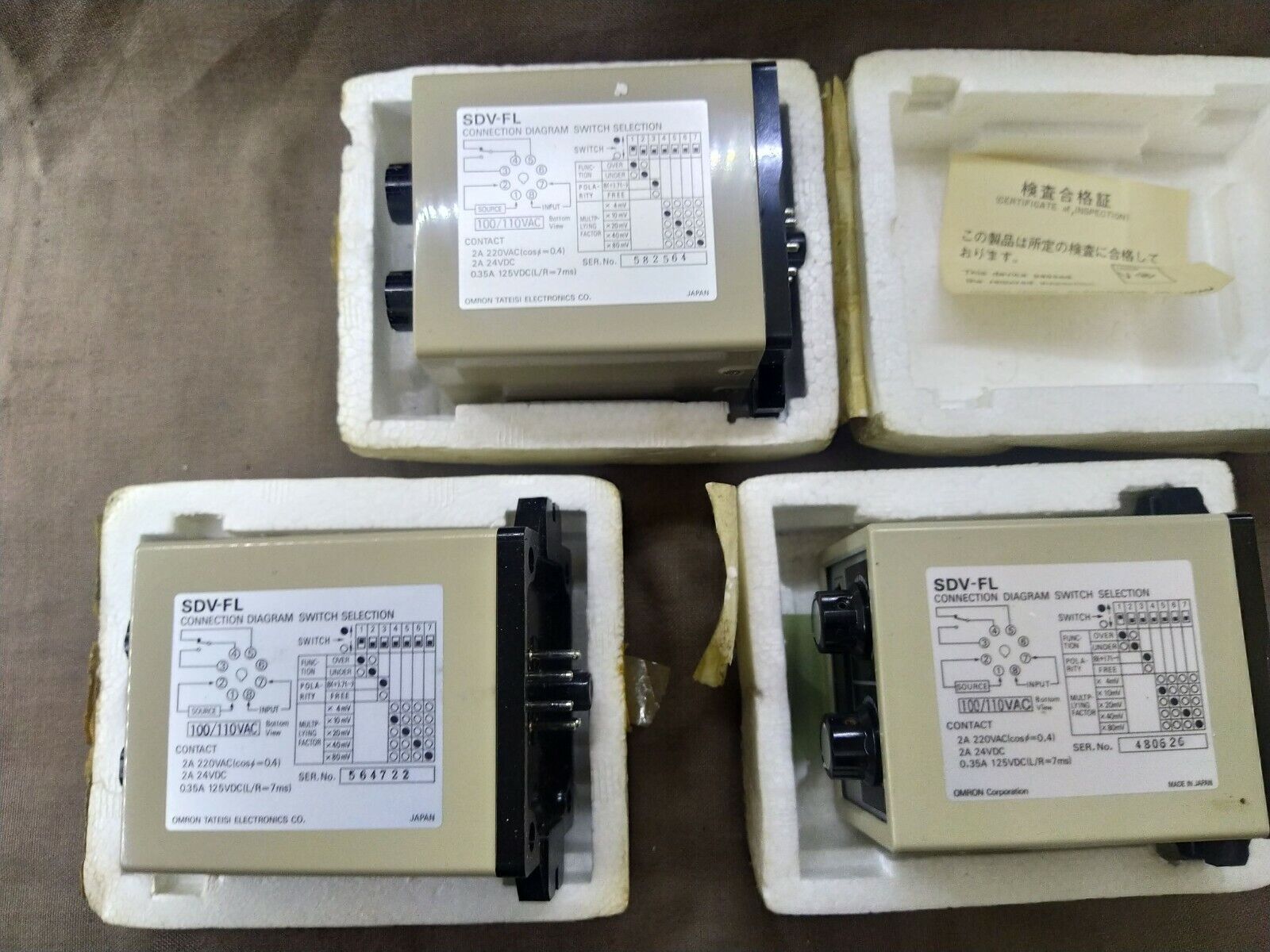 Omron SDV-FL6 Voltage Sensor 100-110V AC SDV-FL