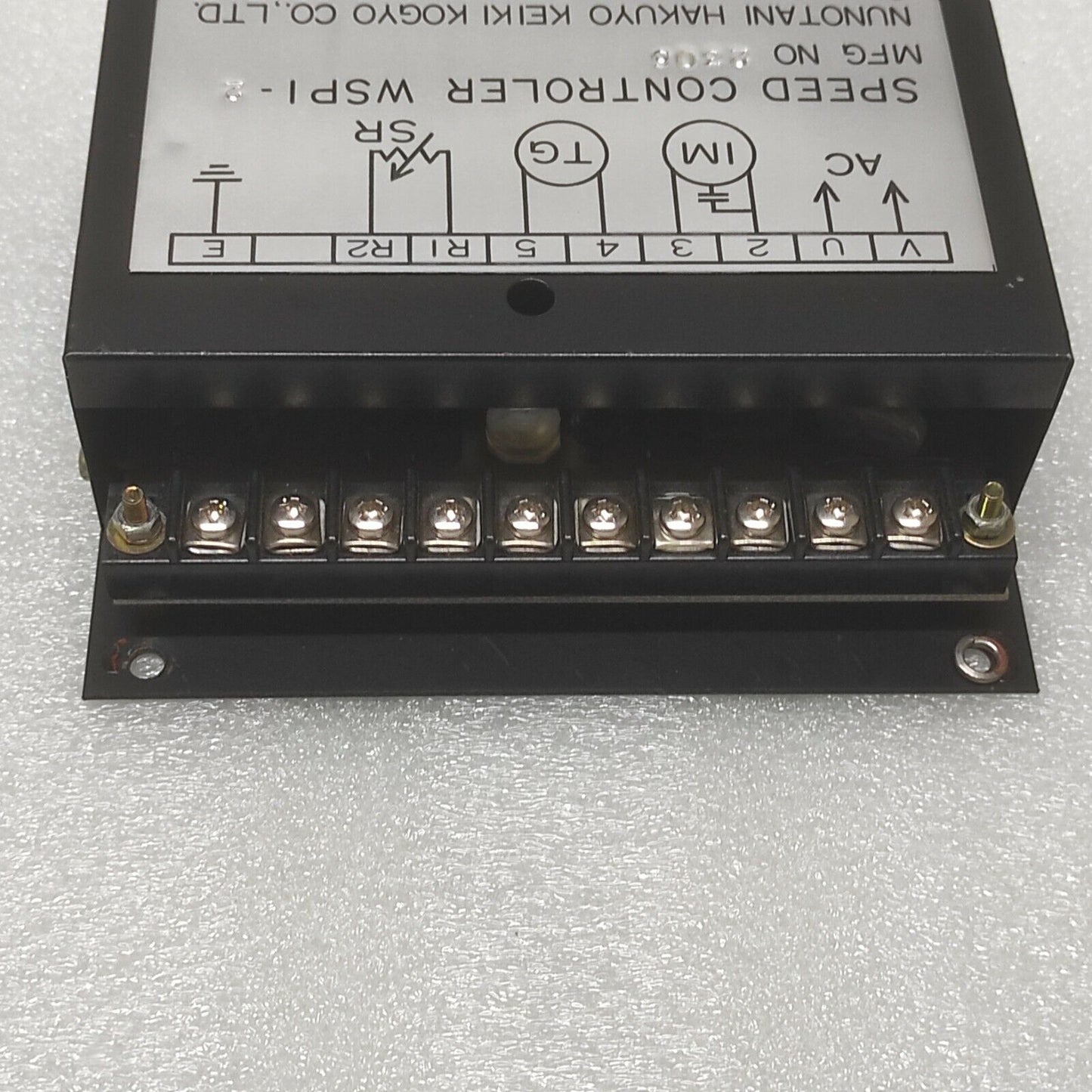 NUNOTANI HAKUYO KEIKI KOGYO WSPI-2 SPEED CONTROLER 2306 SINANO ELECTRIC 