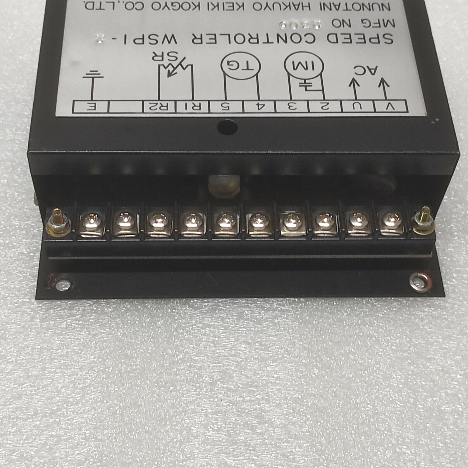 NUNOTANI HAKUYO KEIKI KOGYO WSPI-2 SPEED CONTROLER 2306 SINANO ELECTRIC 