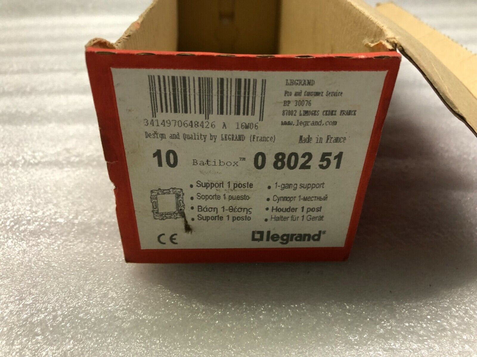 LEGRAND 080251 GANG SUPPORT MOUNTING FRAME LOT OF 2 UNIT