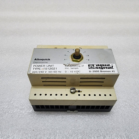 AQUA SIGNAL 1512021 POWER UNIT FOR DIMMING OF INC LAMPS 220-240VAC/0-10VDC