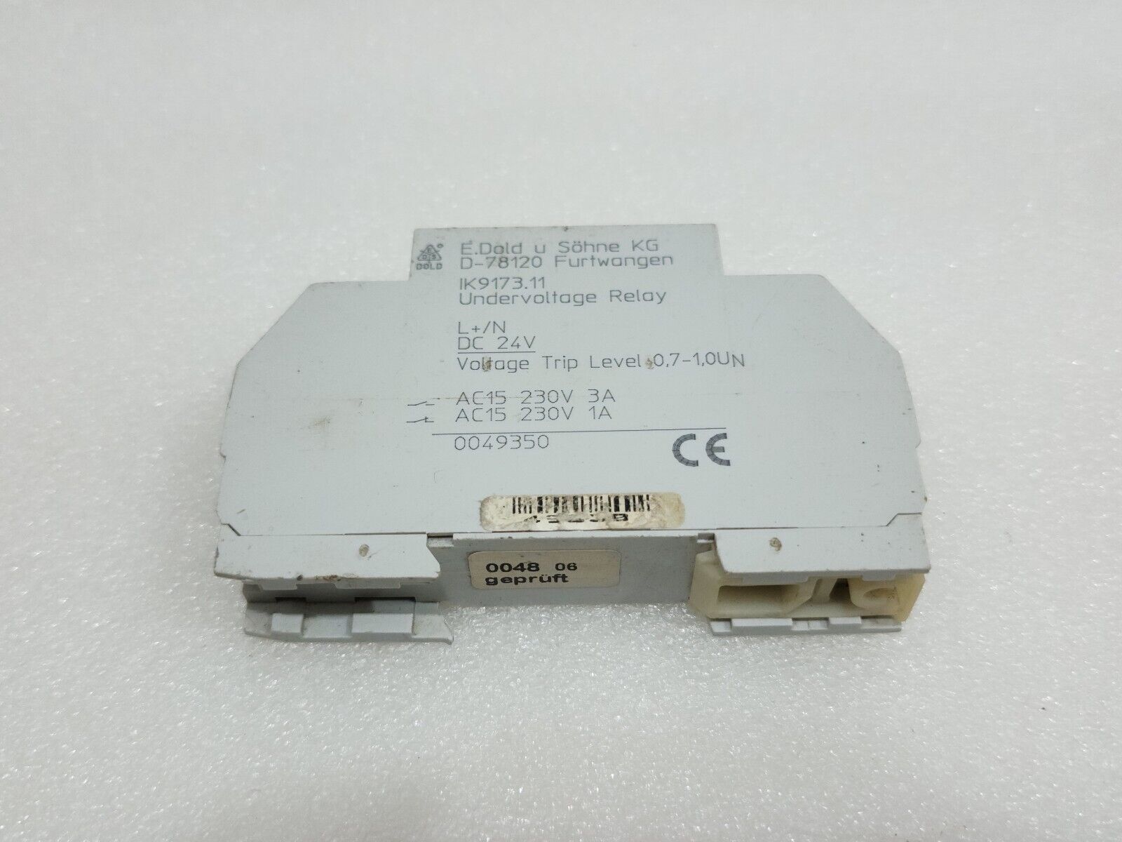 DOLD K9173.11 UNDERVOLTAGE RELAY 0049350 24VDC