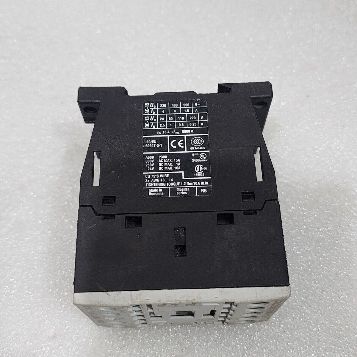 EATON DIL A-40 MAGNETIC CONTACTOR XTRE10B40 220VDC