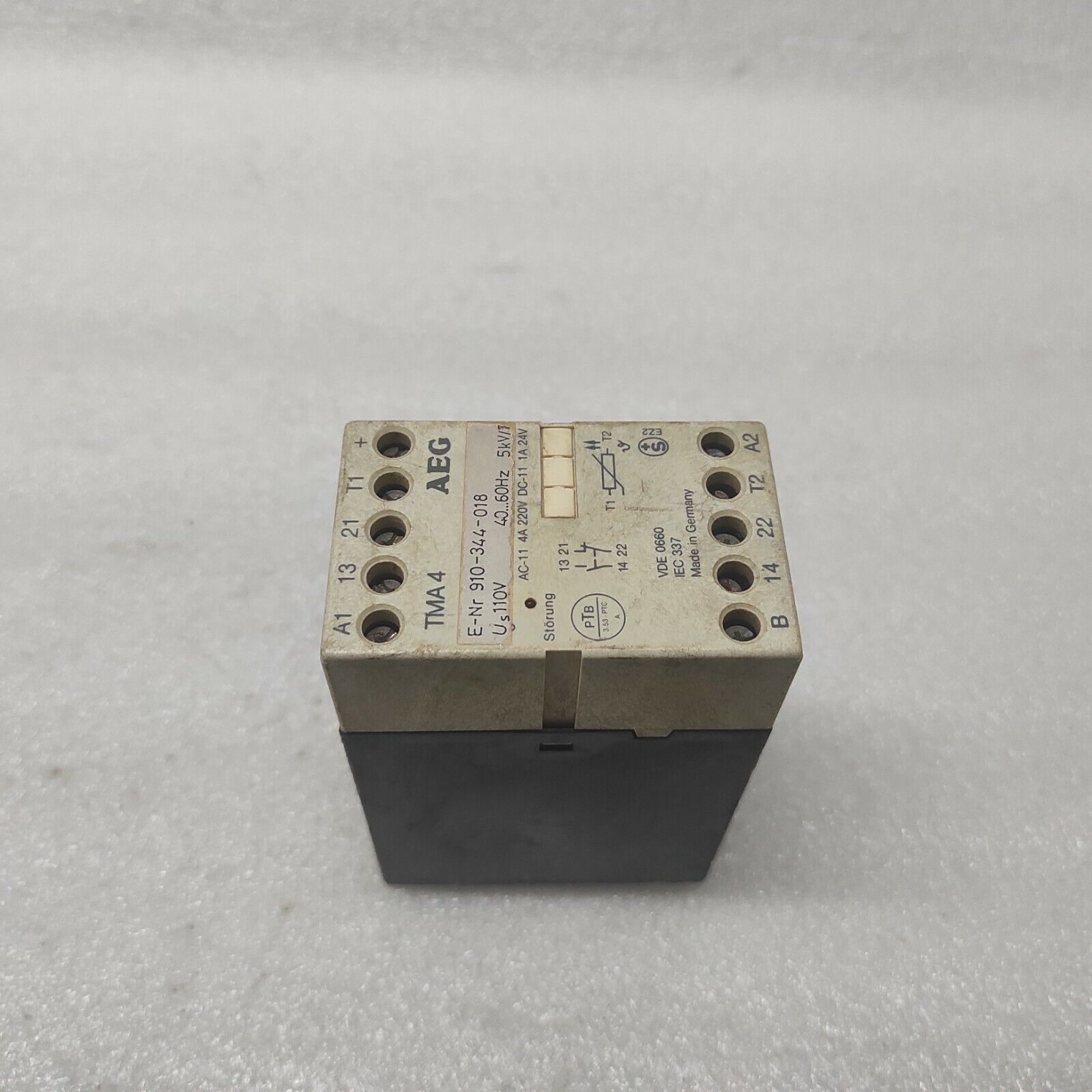 AEG TMA4 OVERLOAD RELAY 910-344-018 110V