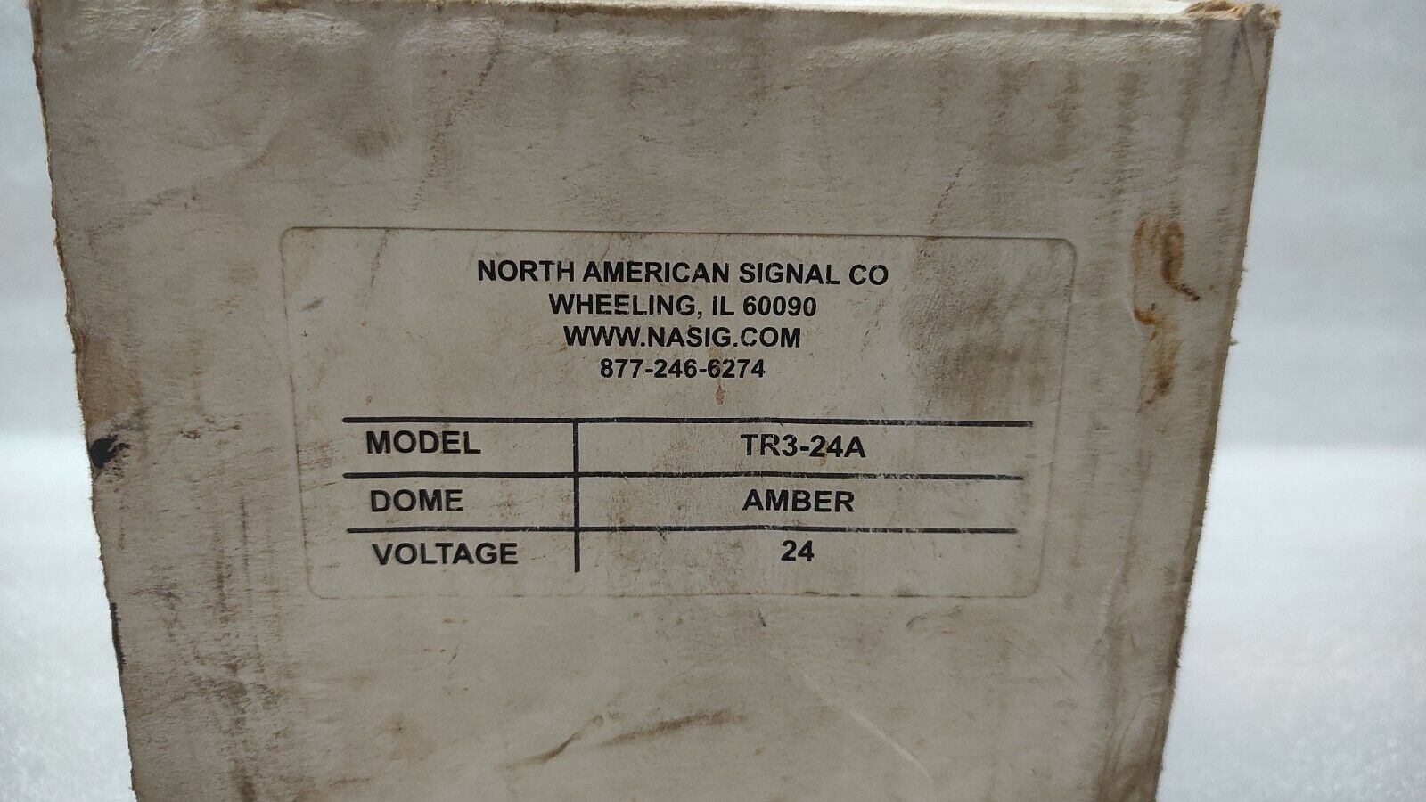 NORTH AMERICAN SIGNAL TR3-24A REVOLVING LIGHT 24V