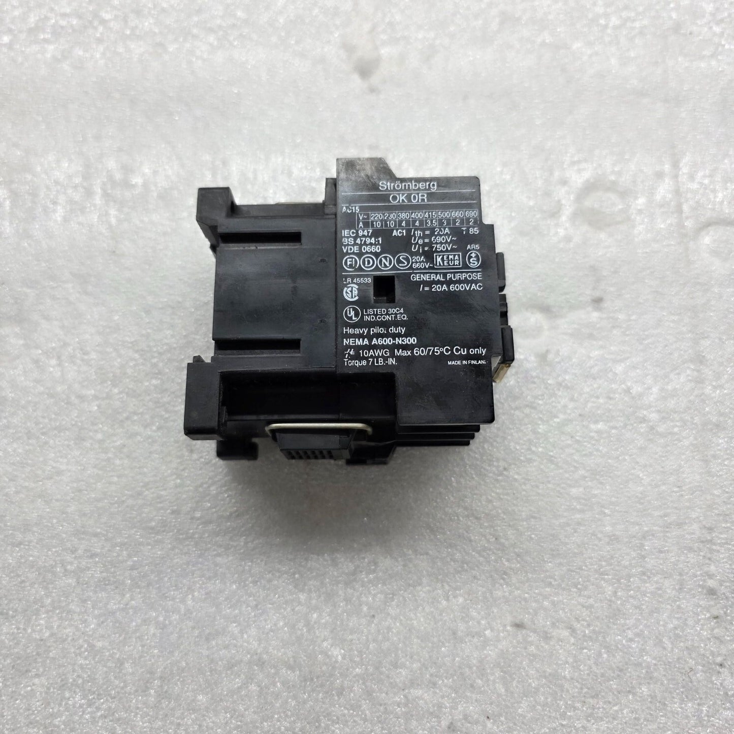 STROMBERG OK0R31 CONTACTOR 24VAC