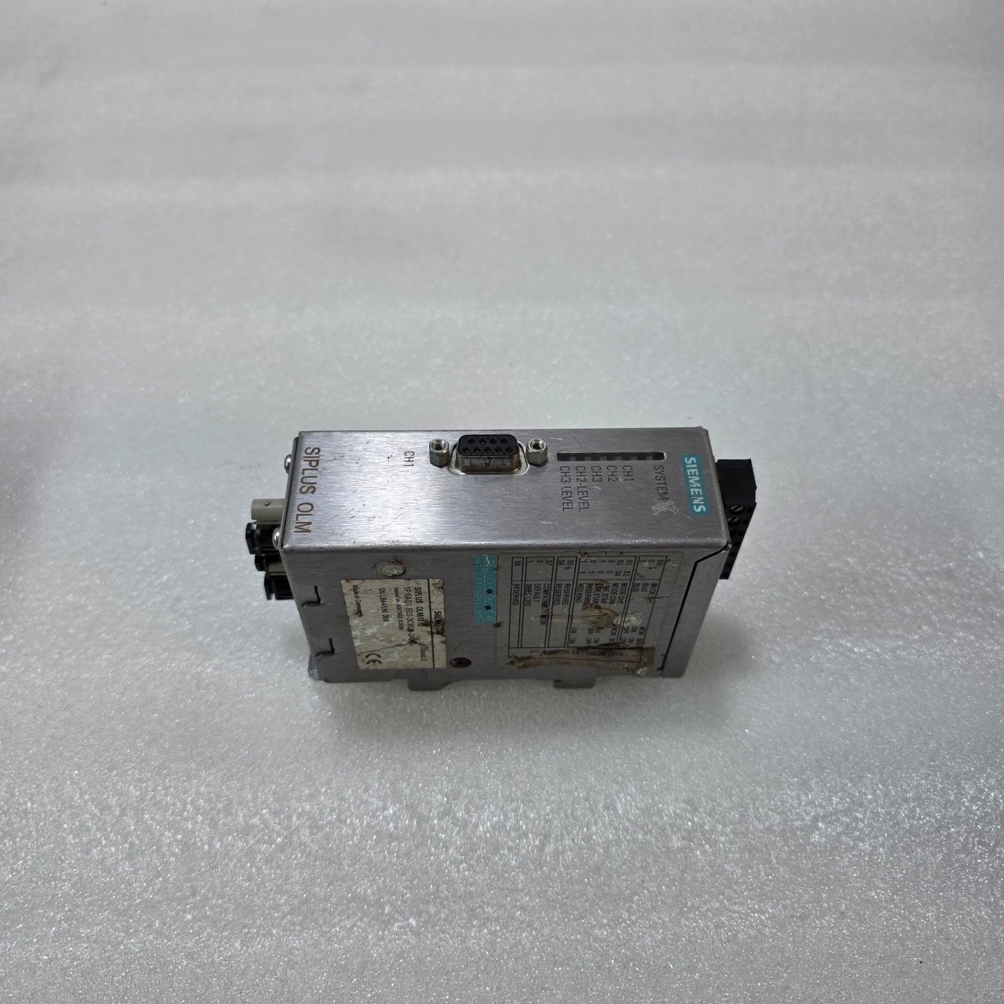 SIEMENS SIPLUS OLM/G12 OPTICAL LINK MODULE 6GK1503-3CB00 INDUSTRIAL FIBER OPTIC