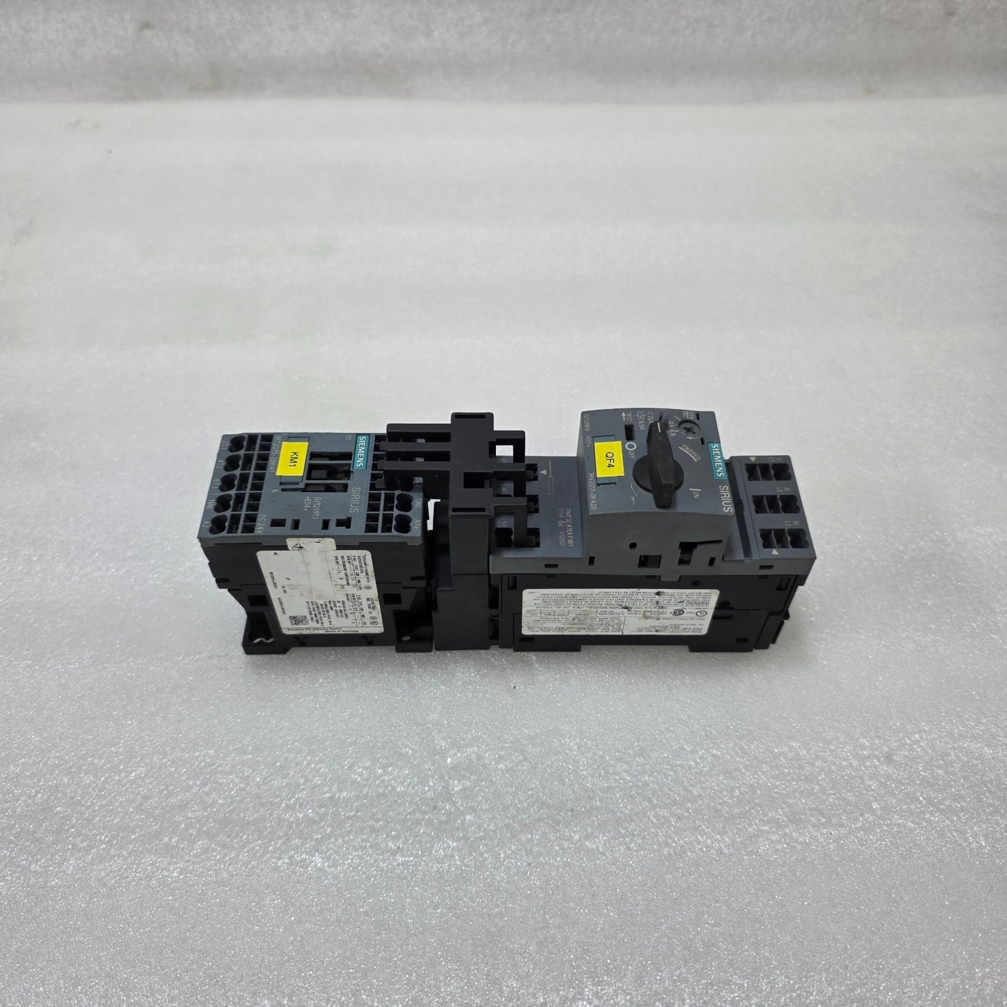 SIEMENS 3RV2011-0FA20 MOTOR PROTECTION CIRCUIT BREAKER + 3RT2015-2BB41 CONTACTOR