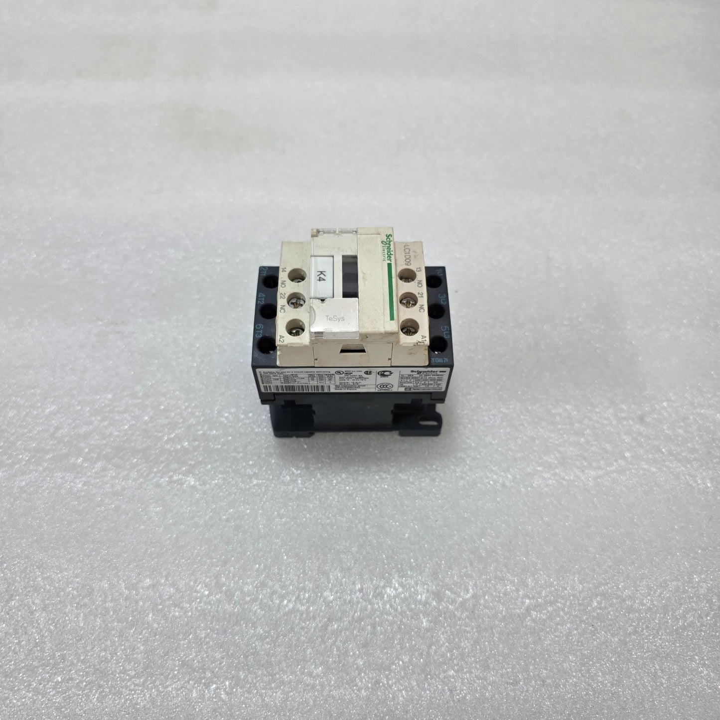 S ELECTRIC LC1D09 CONTACTOR 9A 3 POLE TESYS D WITH 1NO+1NC AUXILIARY