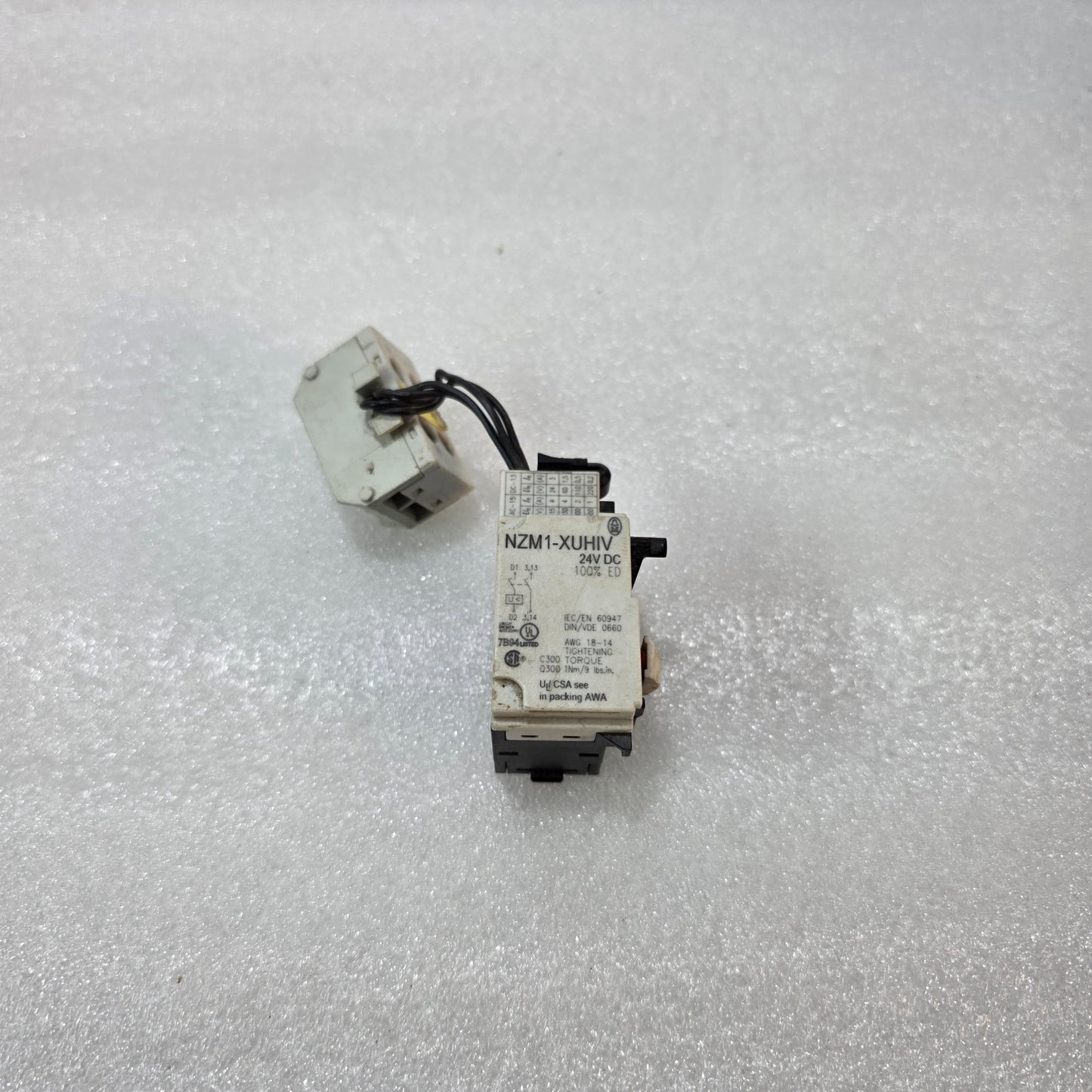 MOELLER NZM1-XUHIV 24V DC UNDERVOLTAGE RELEASE FOR NZM1 CIRCUIT BREAKER