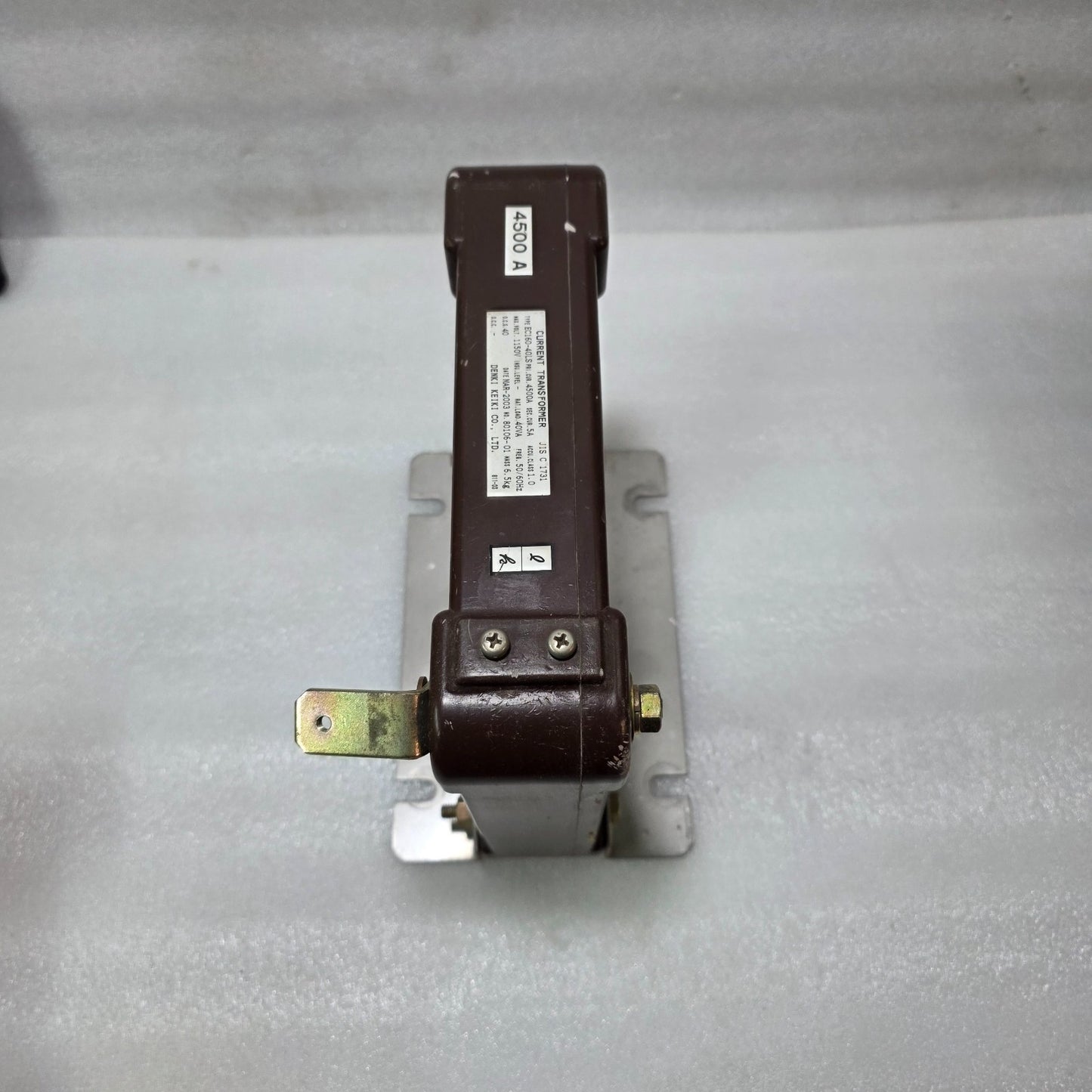DENKI KEIKI EC160-40LS CURRENT TRANSFORMER 4500/5A – 40VA CLASS 1.0 INDUSTRIAL