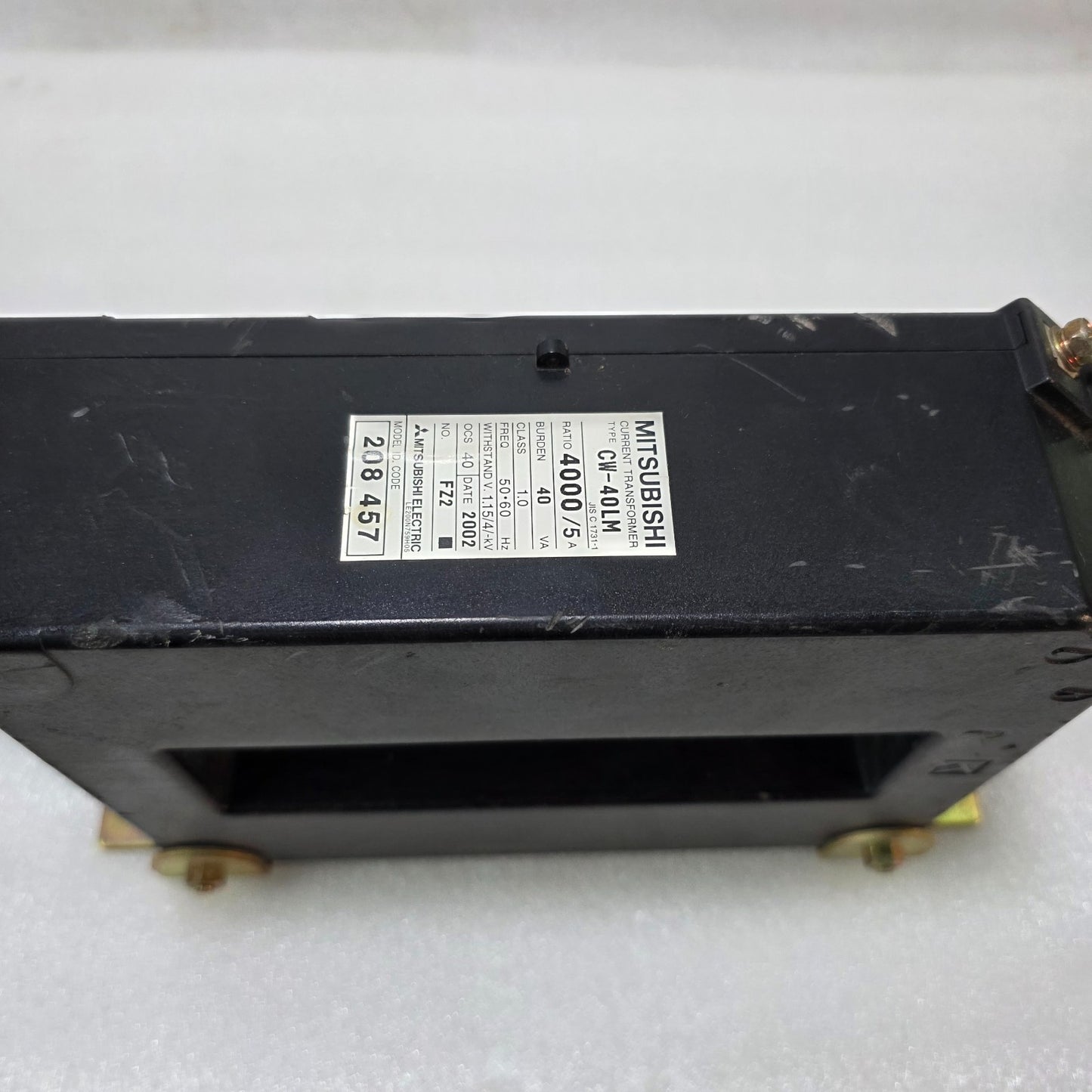 MITSUBISHI CW-40LM CURRENT TRANSFORMER 4000/5A – 40VA CLASS 1.0 INDUSTRIAL CT
