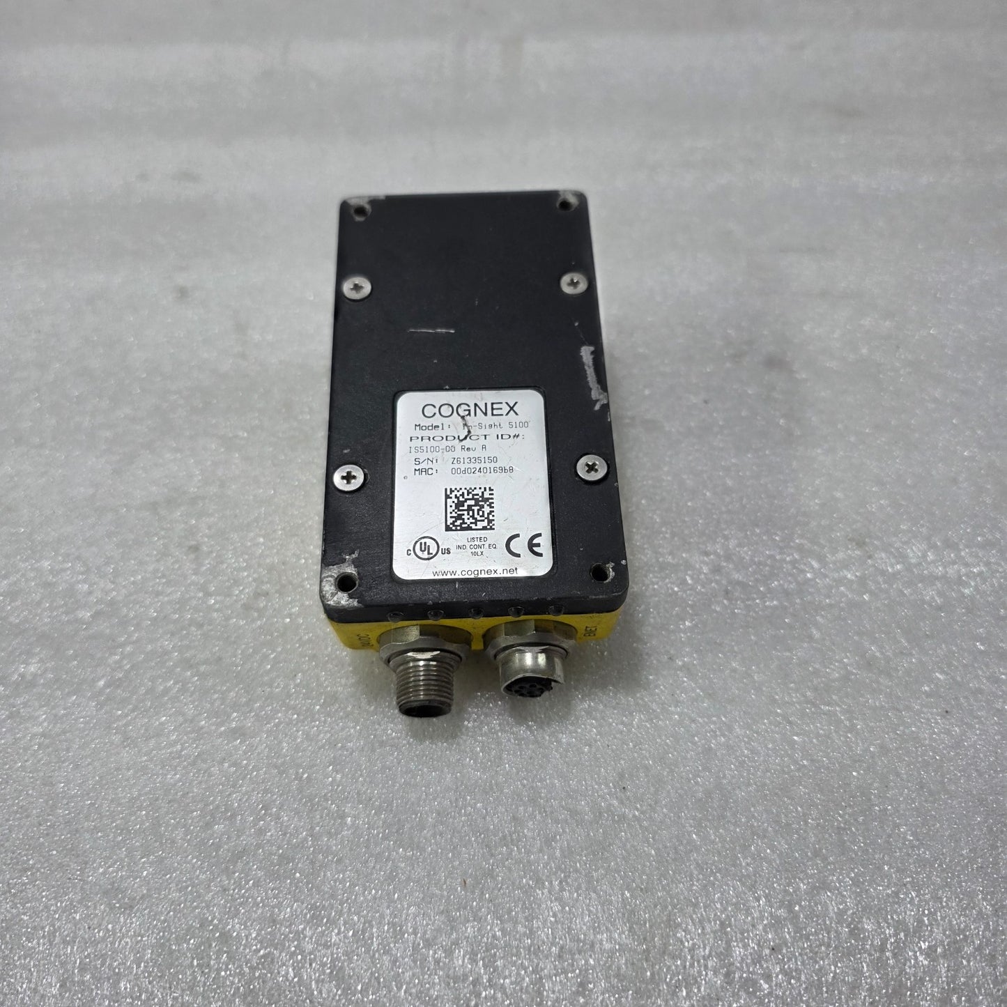 COGNEX IN-SIGHT 5100 VISION SENSOR IS5100-00 REV A INDUSTRIAL CAMERA