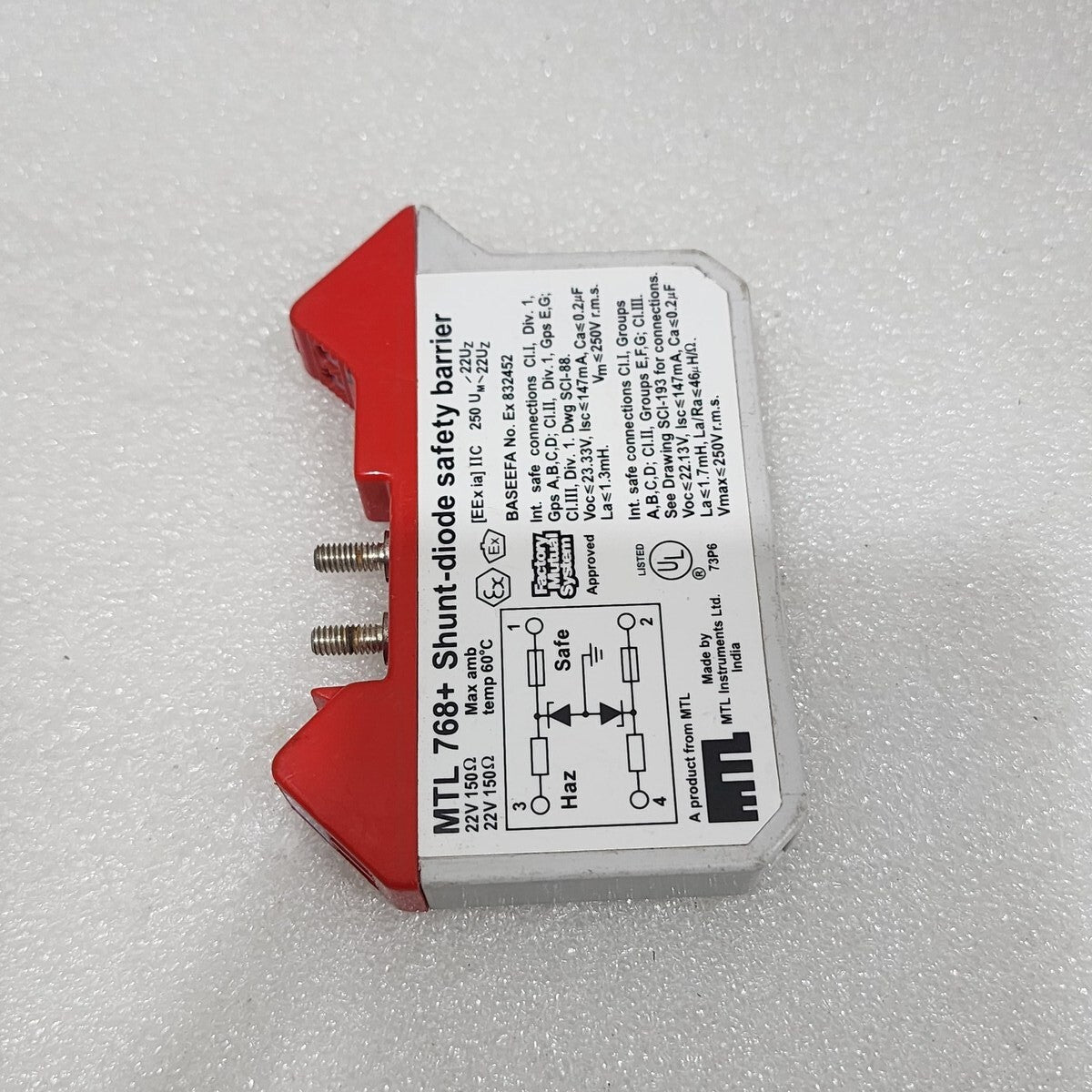 MTL INSTRUMENTS MTL 768+ SHUNT DIODE SAFETY BARRIER