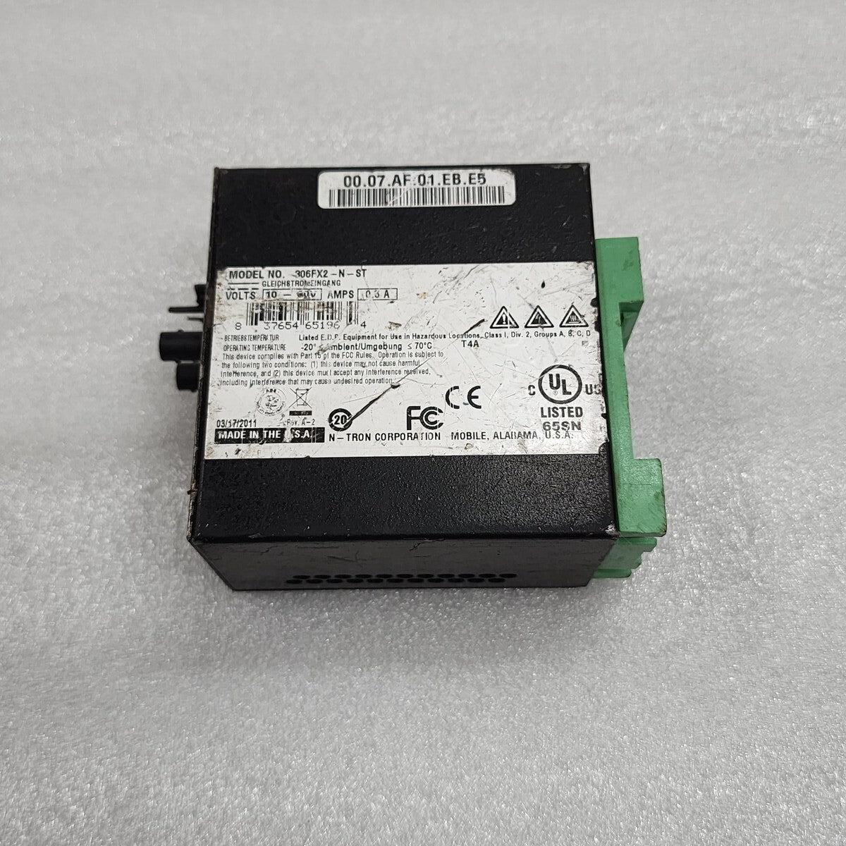 N-TRON 306FX2-N-ST INDUSTRIAL ETHERNET SWITCH 10-30V