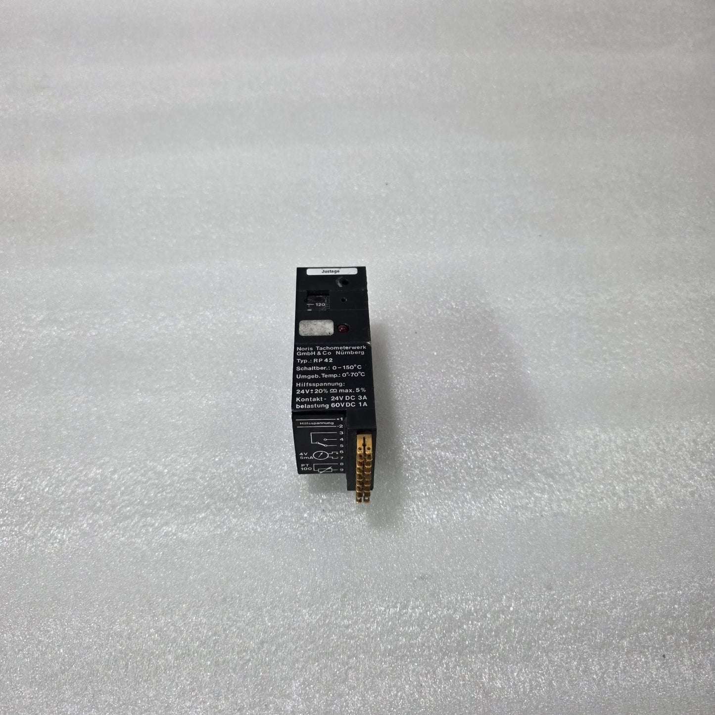 NORIS RP42 TEMPERATURE LIMIT SWITCH 24V DC PT100 INPUT 0–150°C INDUSTRIAL CONTRO