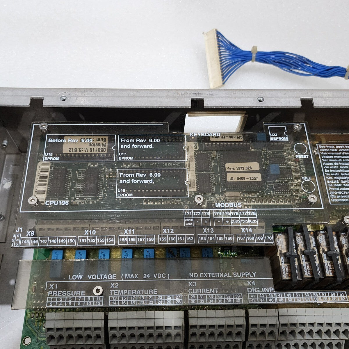 YORK REFRIGERATION 1606-004 MISSION LOCAL PANEL 4051-4013 UNISAB