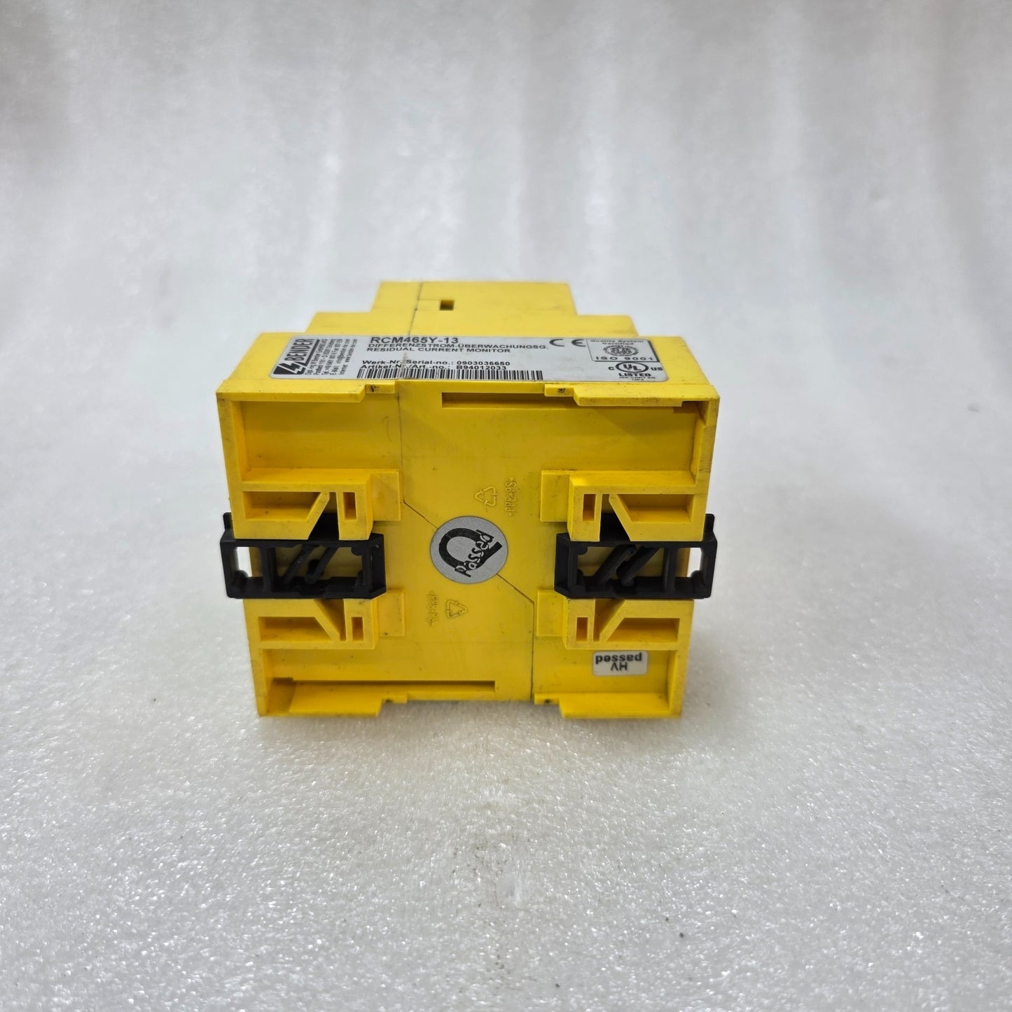 BENDER RCM SERIE 460 RCM465Y-13 RESIDUAL CURRENT MONITOR B94012033 90-132V