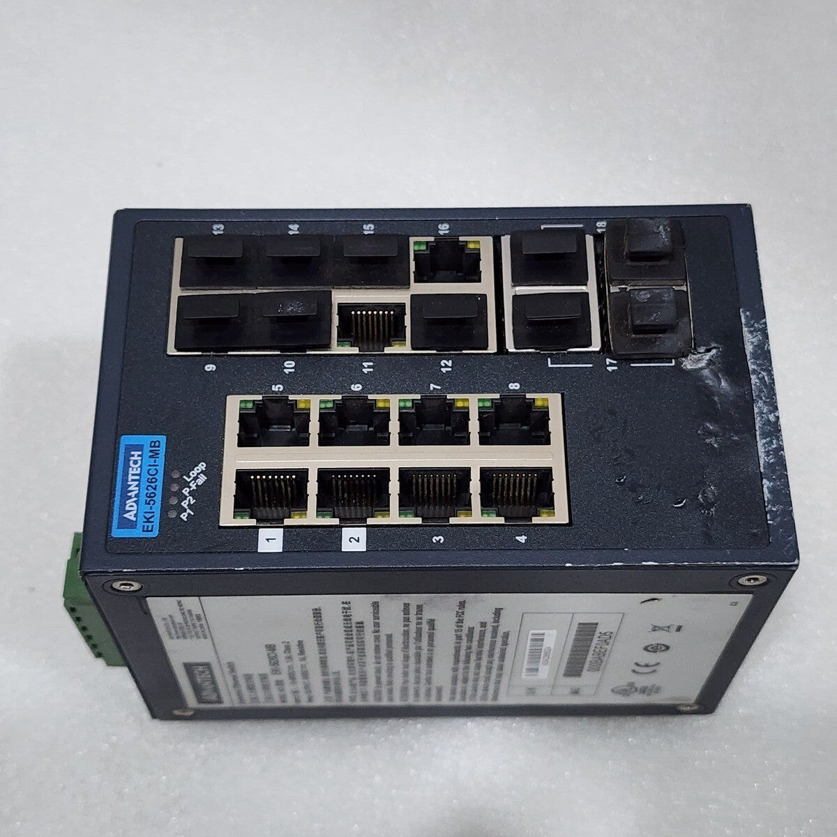 ADVANTECH EKI-5626CI-MB ETHERNET SWITCH 16FE+2G MODBUS TCP/IP