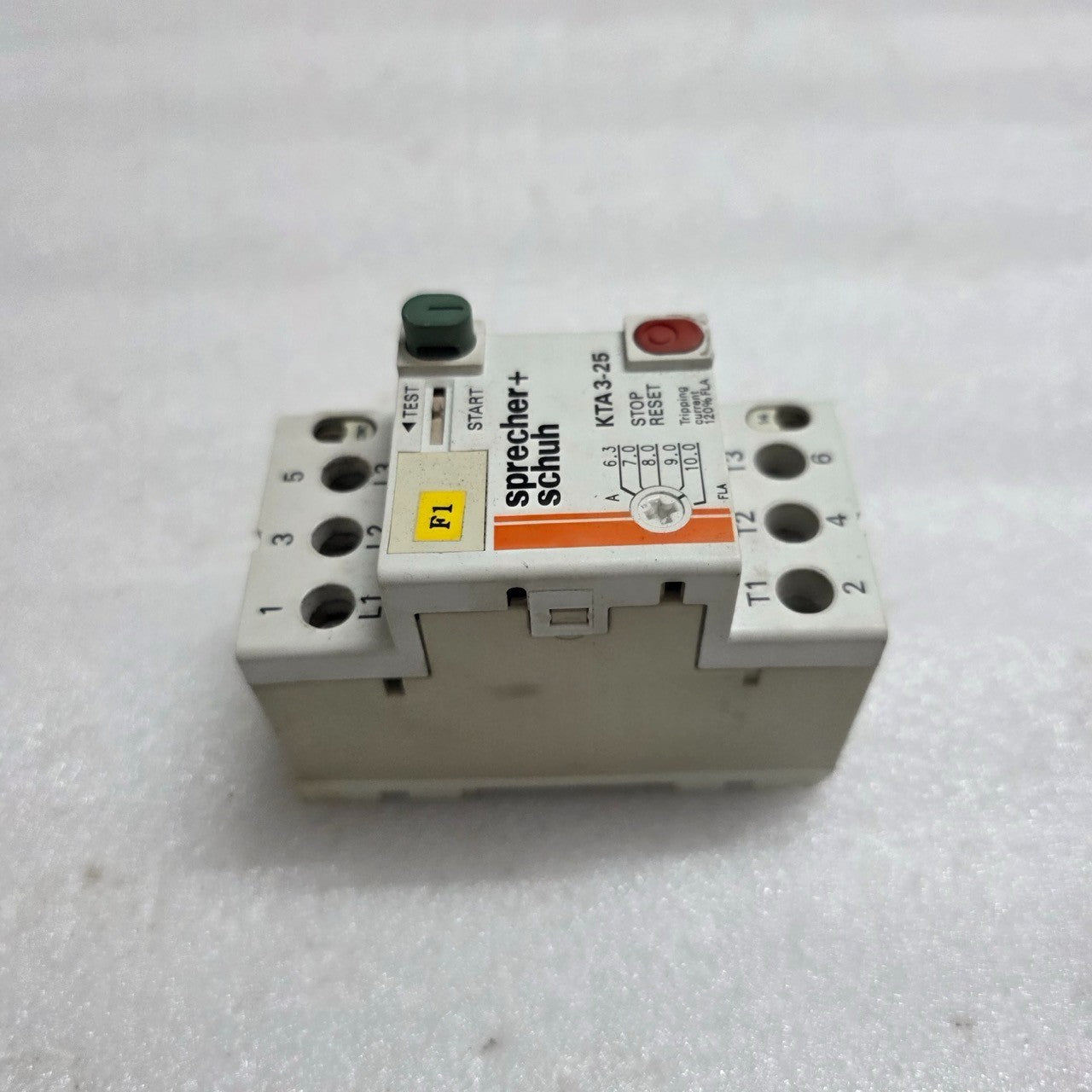 2 UNIT X SPRECHER+SCHUH KTA 3-25 MANUAL MOTOR STARTER 6.3-10 A LOT OF 2 UNIT