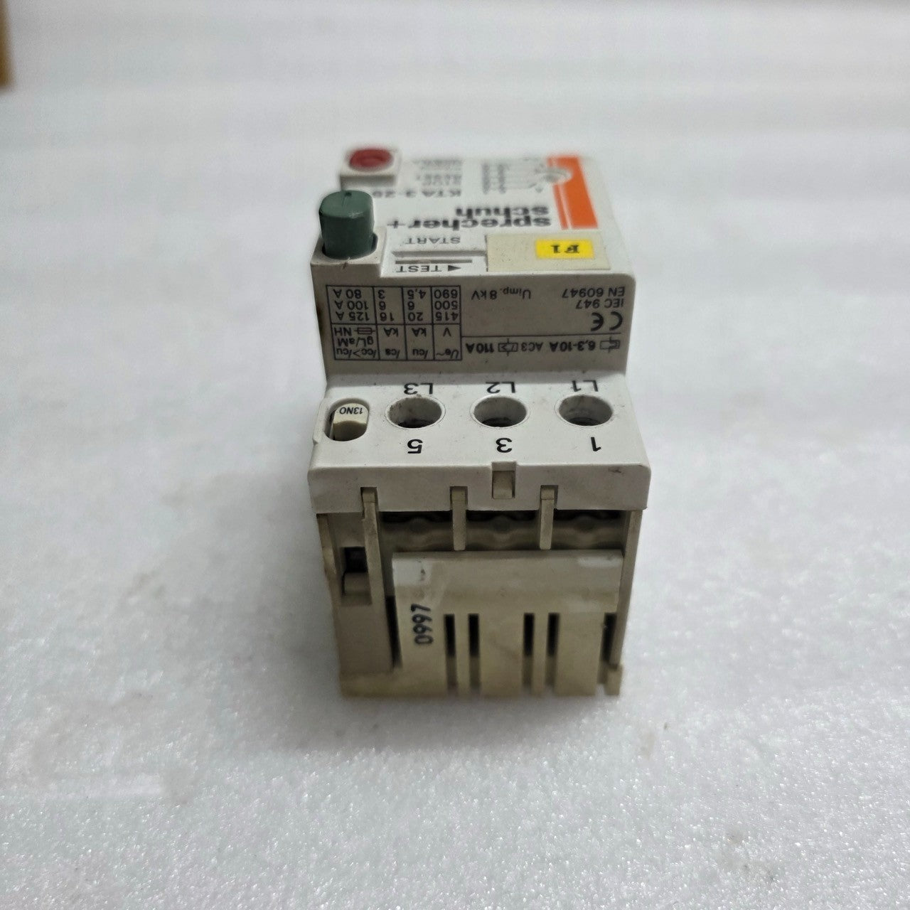 2 UNIT X SPRECHER+SCHUH KTA 3-25 MANUAL MOTOR STARTER 6.3-10 A LOT OF 2 UNIT