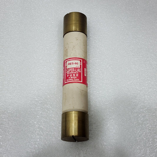 BUSSMAN SUPER-LAG RENEWABLE RES-60 60A FUSE LOT OF 2 UNITS