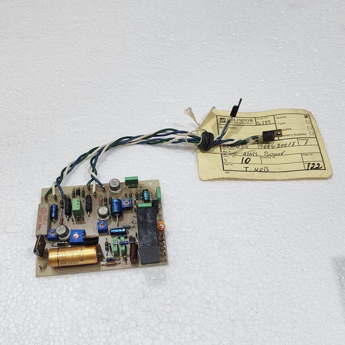VINGTOR T-40B SOLISNOR VRC AMPL BOARD