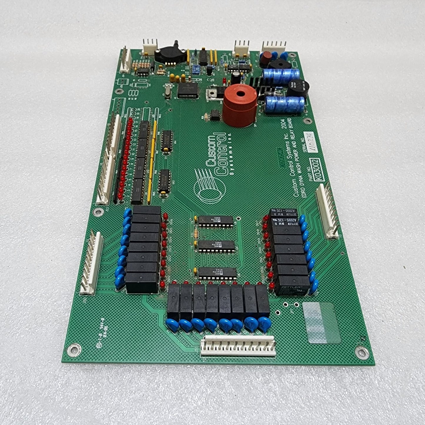 CUSTOM CONTROL SYSTEM INC K03002 EDRO DYNA WASH POWER & RELAY BOARD