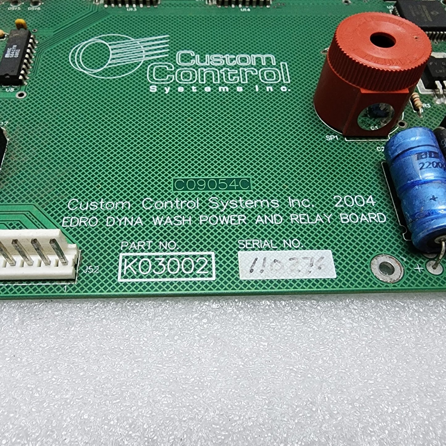 CUSTOM CONTROL SYSTEM INC K03002 EDRO DYNA WASH POWER & RELAY BOARD