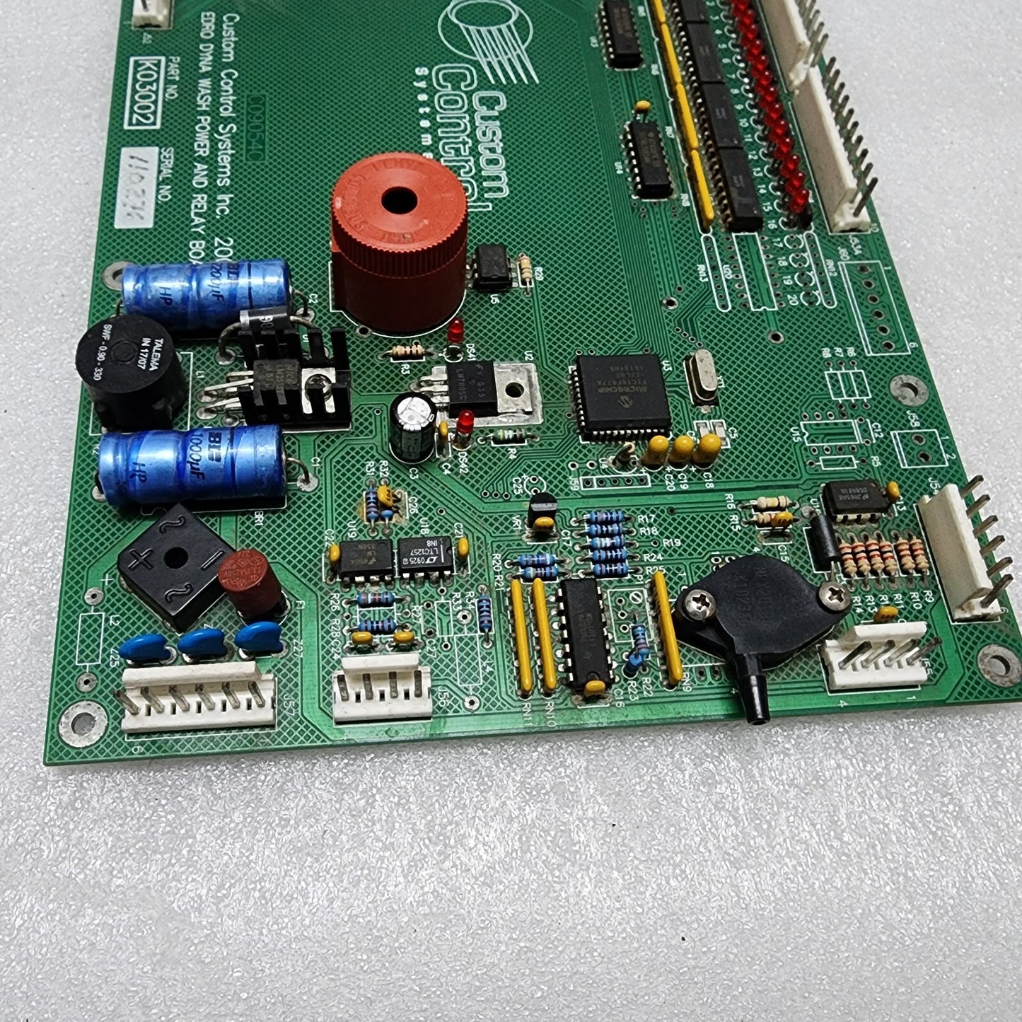 CUSTOM CONTROL SYSTEM INC K03002 EDRO DYNA WASH POWER & RELAY BOARD