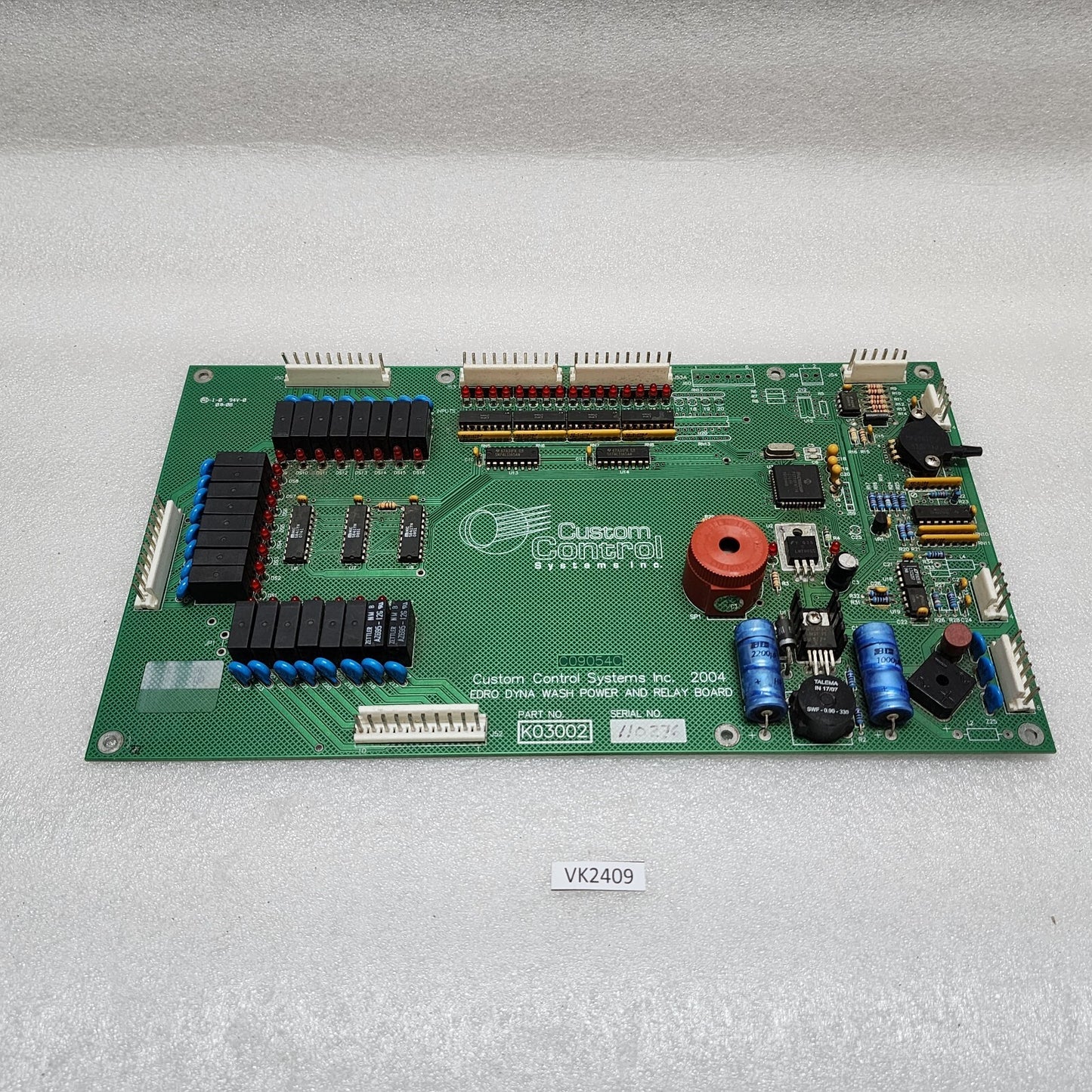 CUSTOM CONTROL SYSTEM INC K03002 EDRO DYNA WASH POWER & RELAY BOARD
