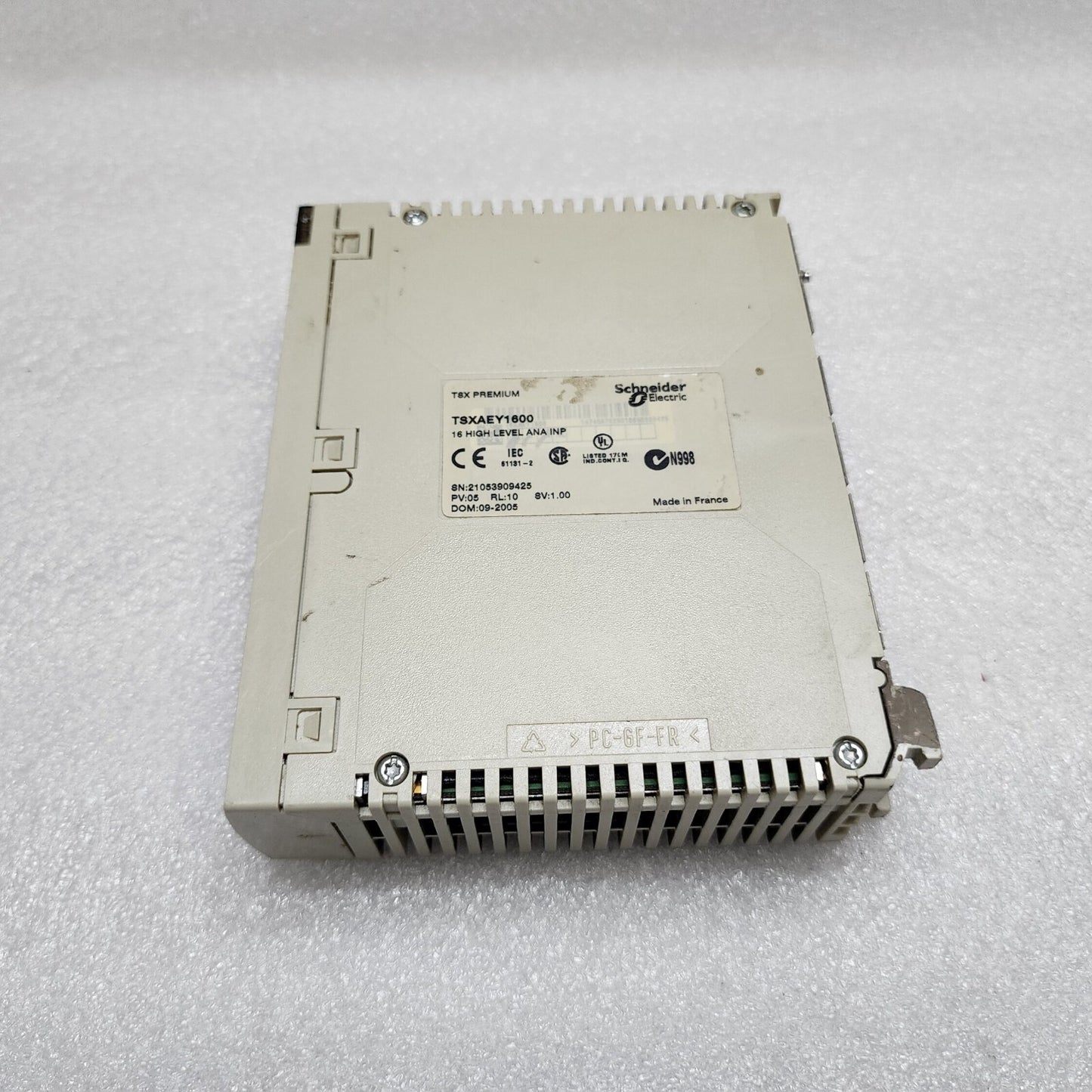 TSX AEY1600 16 HIGH LEVEL ANA INP ANALOG INPUT MODULE