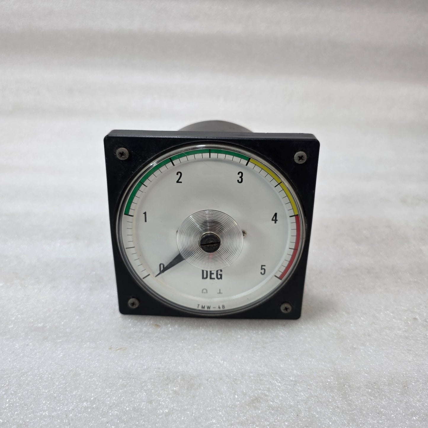 TSURUGA ELECTRIC TMW-4B ANALOG POWER FACTOR METER 0–5 DEG PANEL MOUNT CLASS 1.5