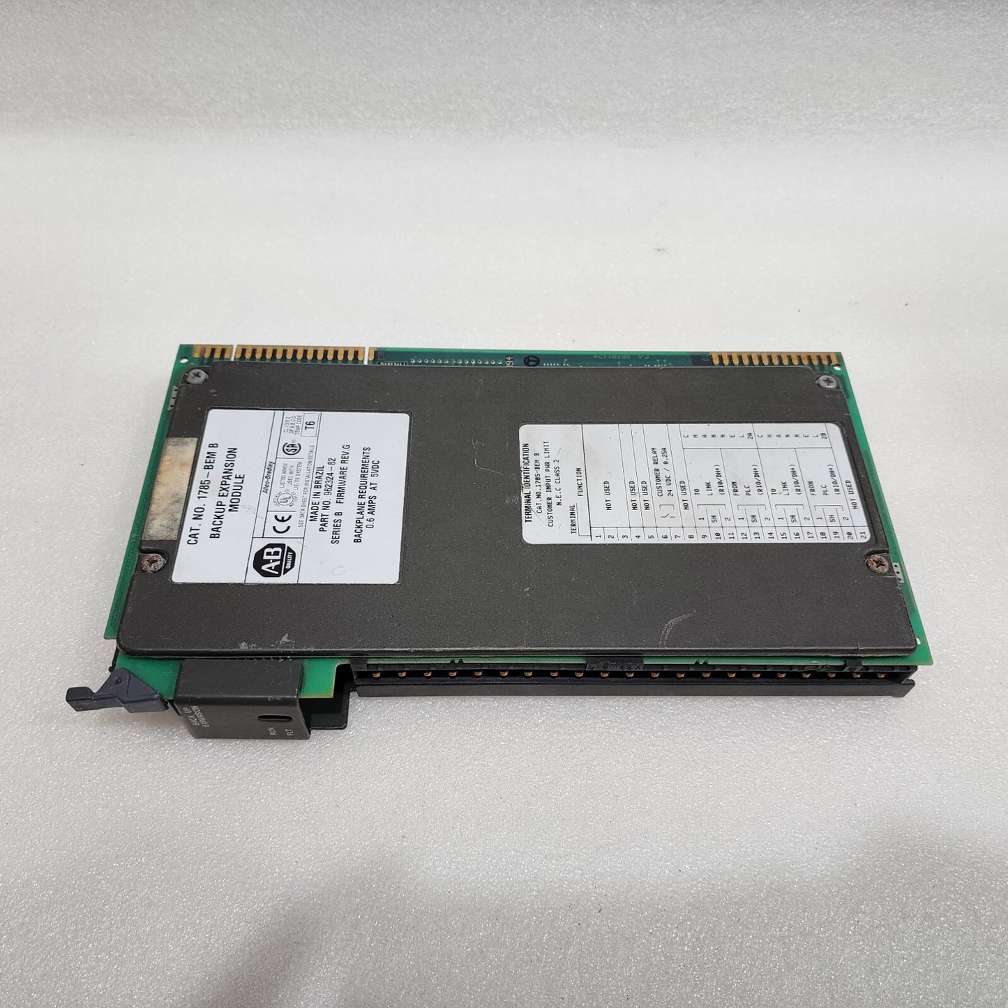 ALLEN BRADLEY CAT 1785-BEM B BACKUP EXPANSION MODULE