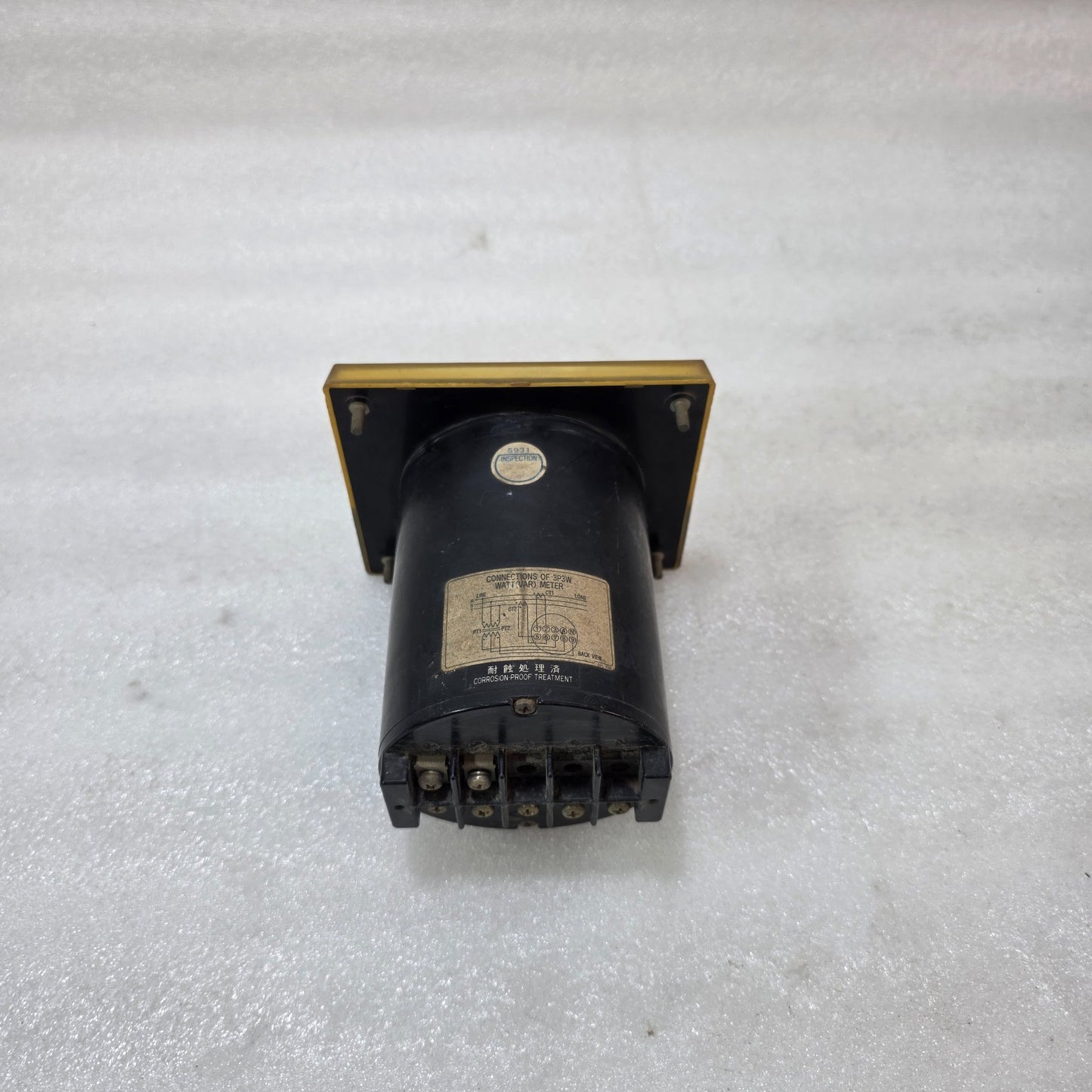 TOYO KEIKI ECF-12NB ANALOG KW METER 0–1100KW PANEL MOUNT INDUSTRIAL POWER METER