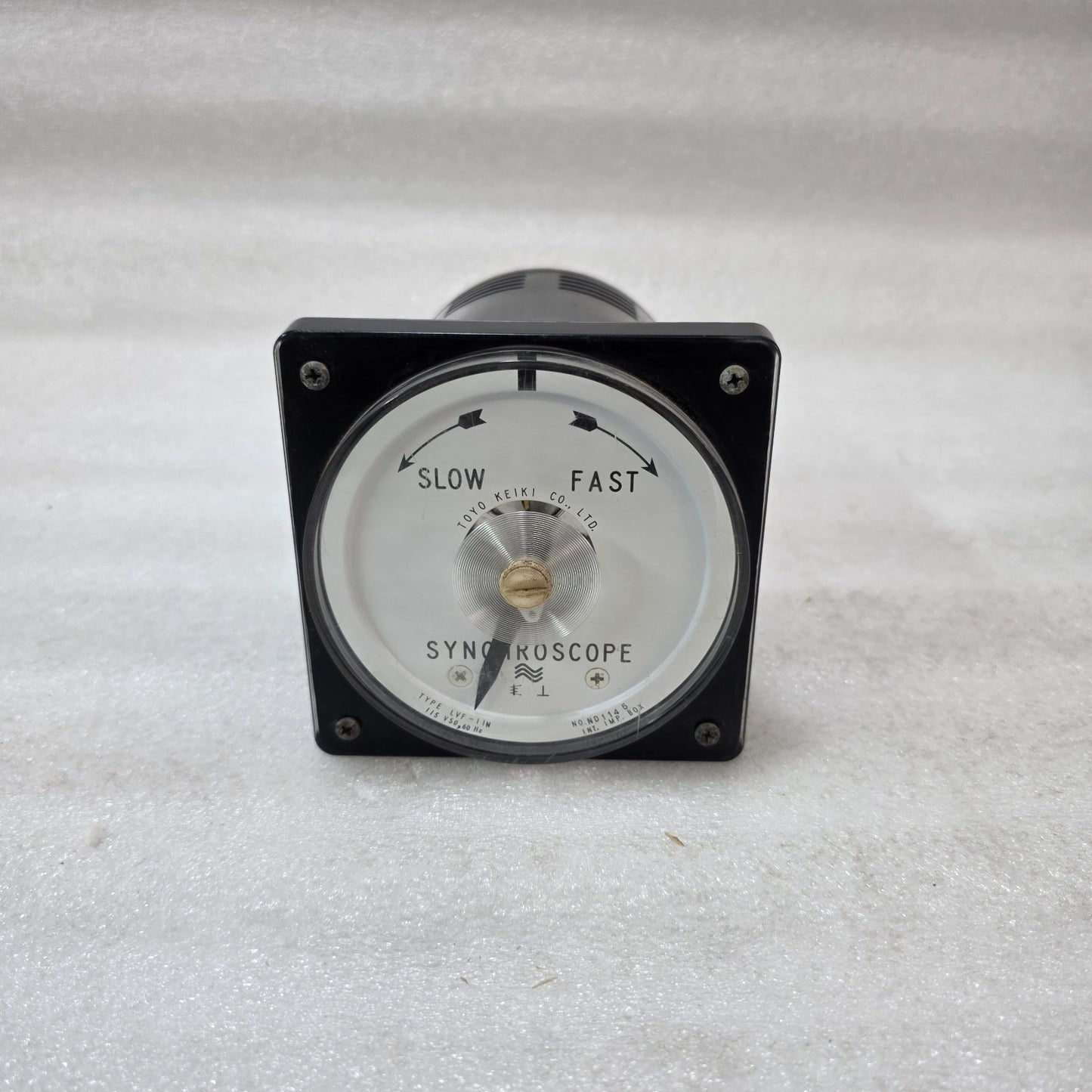 TOYO KEIKI LVF-11N SYNCHROSCOPE METER 115V 50/60HZ PANEL MOUNT ANALOG GENERATOR