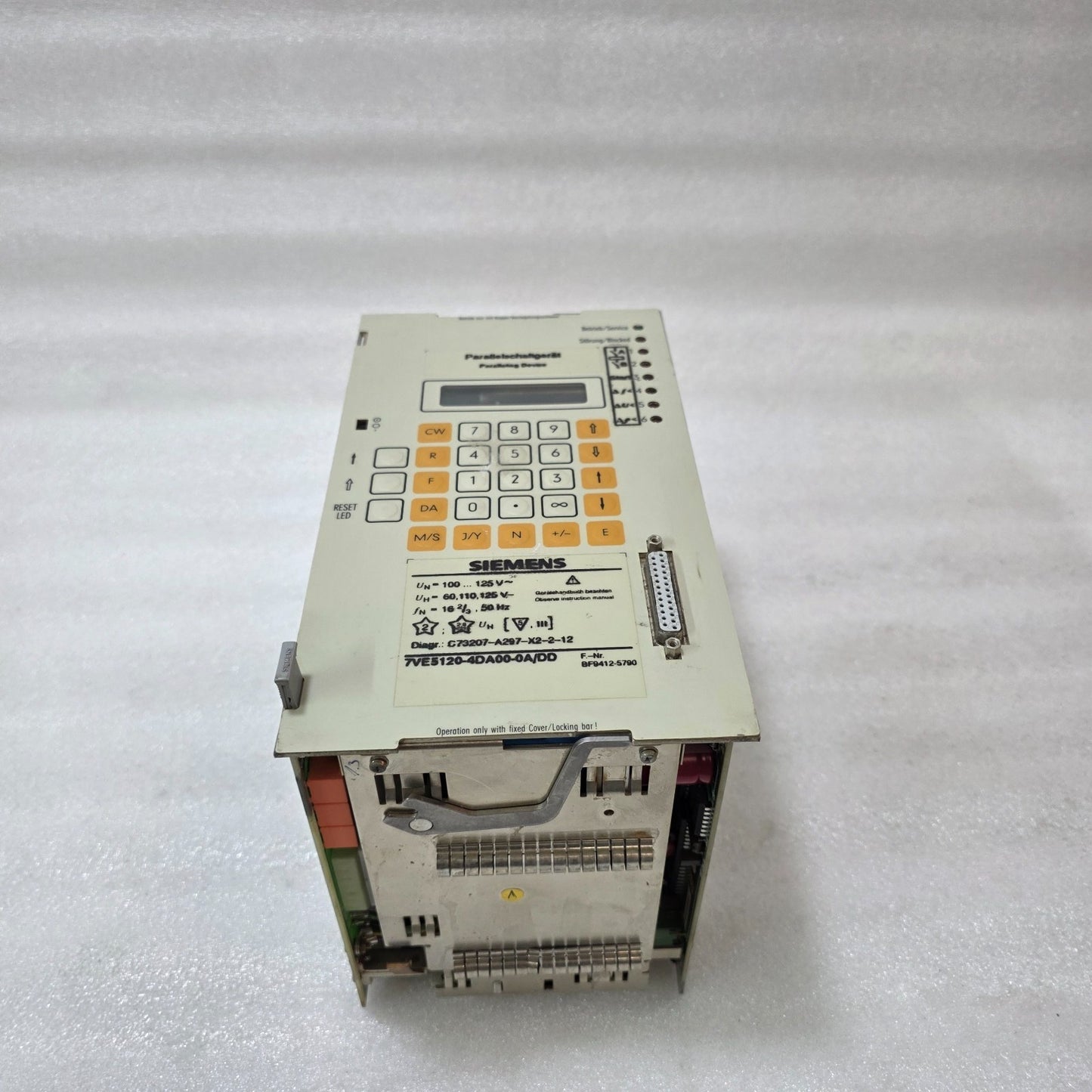 SIEMENS 7VE5120-4DA00-0A/DD PROTECTION RELAY – VOLTAGE/FREQUENCY RELAY