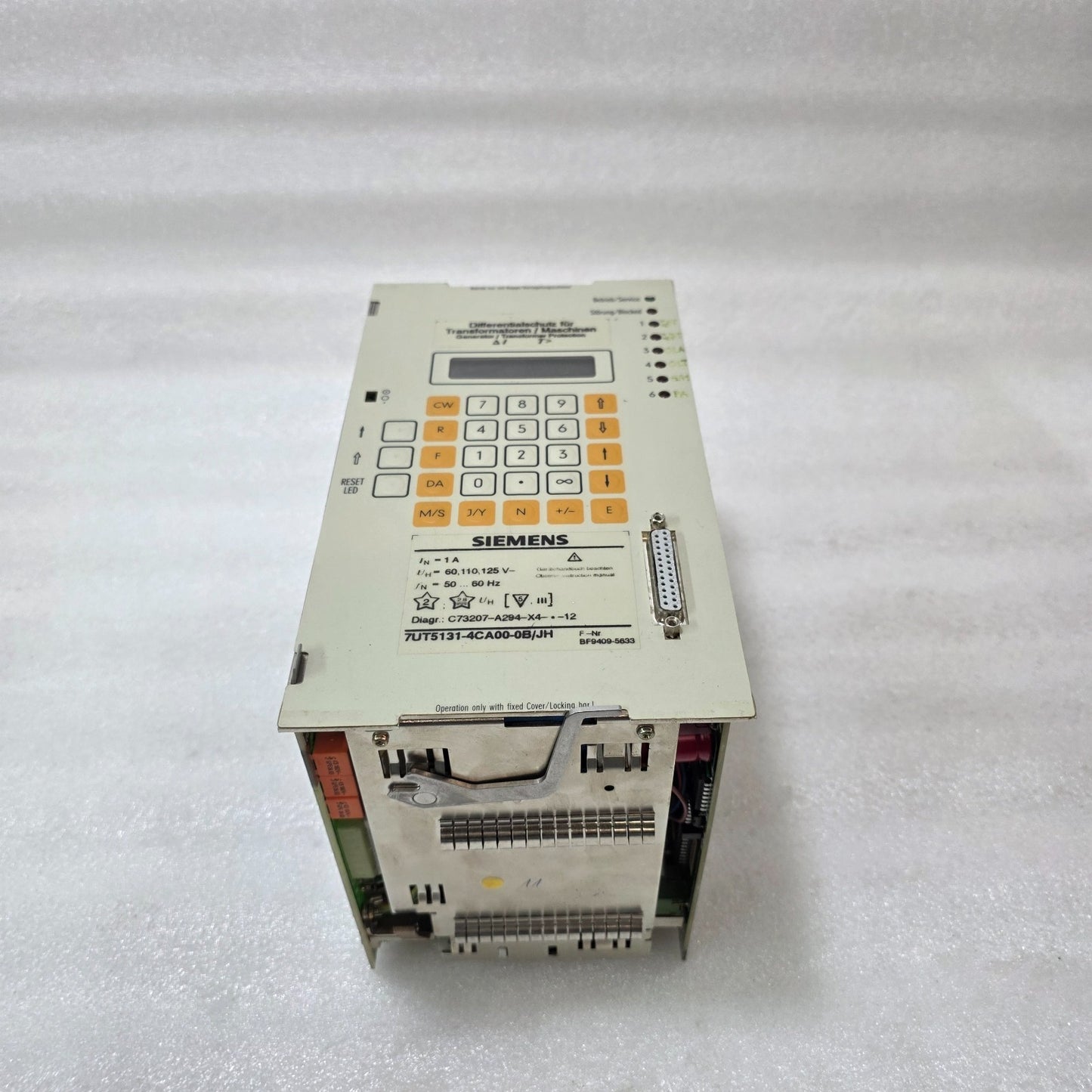 SIEMENS 7UT5131-4CA00-0B/JH TRANSFORMER DIFFERENTIAL PROTECTION RELAY – 1A