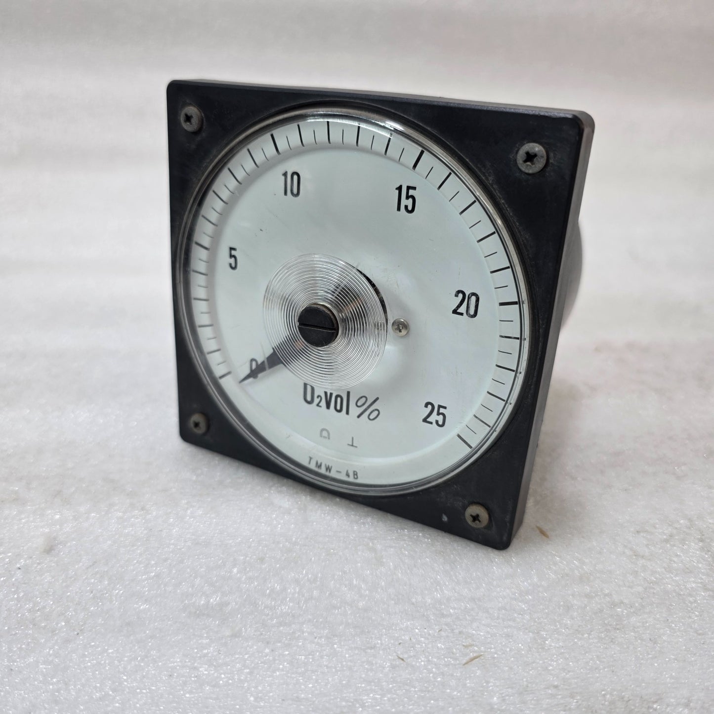 TSURUGA ELECTRIC TMW-4B O₂ ANALYZER METER 0–25% OXYGEN PANEL MOUNT 4–20MA