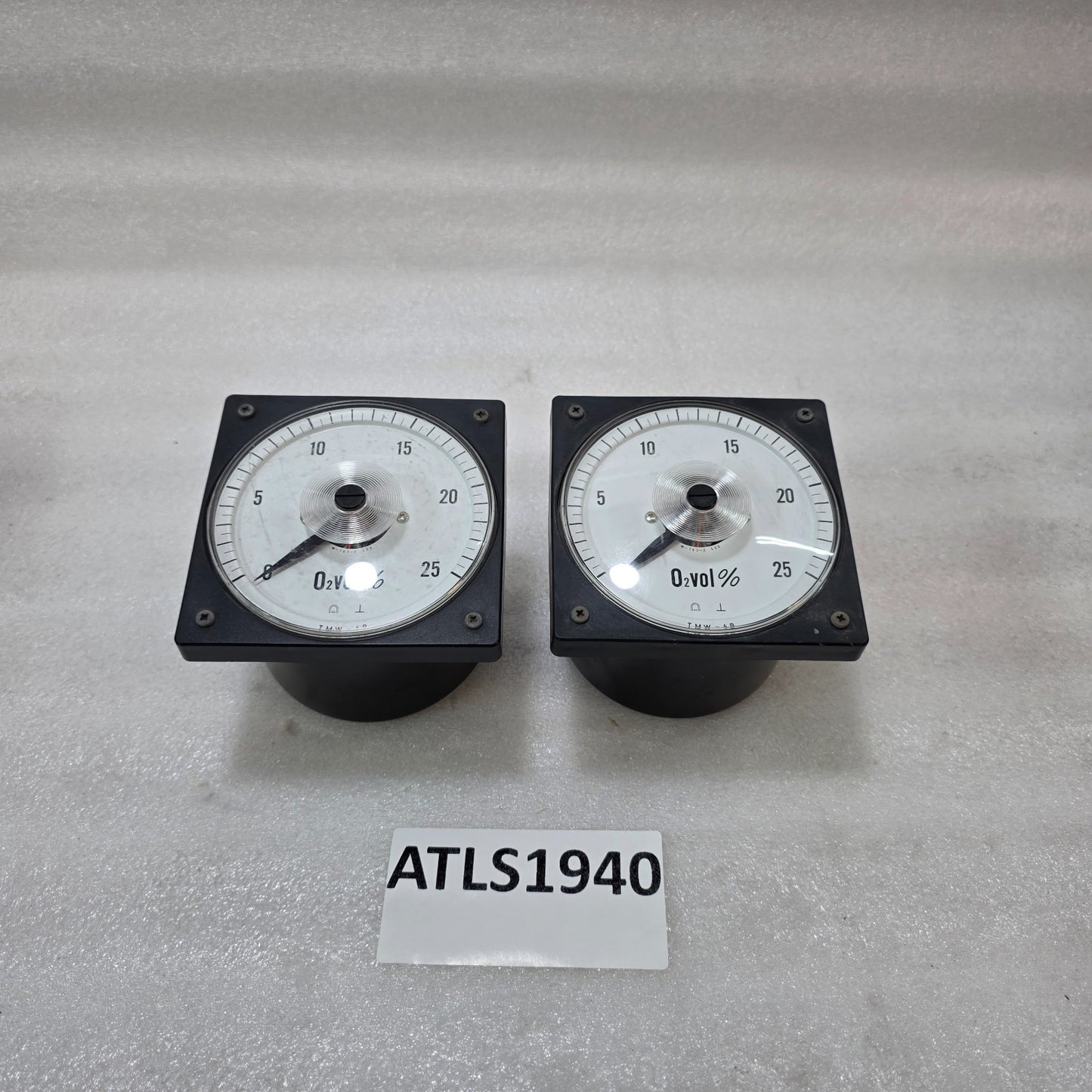 TSURUGA ELECTRIC TMW-4B O₂ ANALYZER METER 0–25% OXYGEN PANEL MOUNT 4–20MA