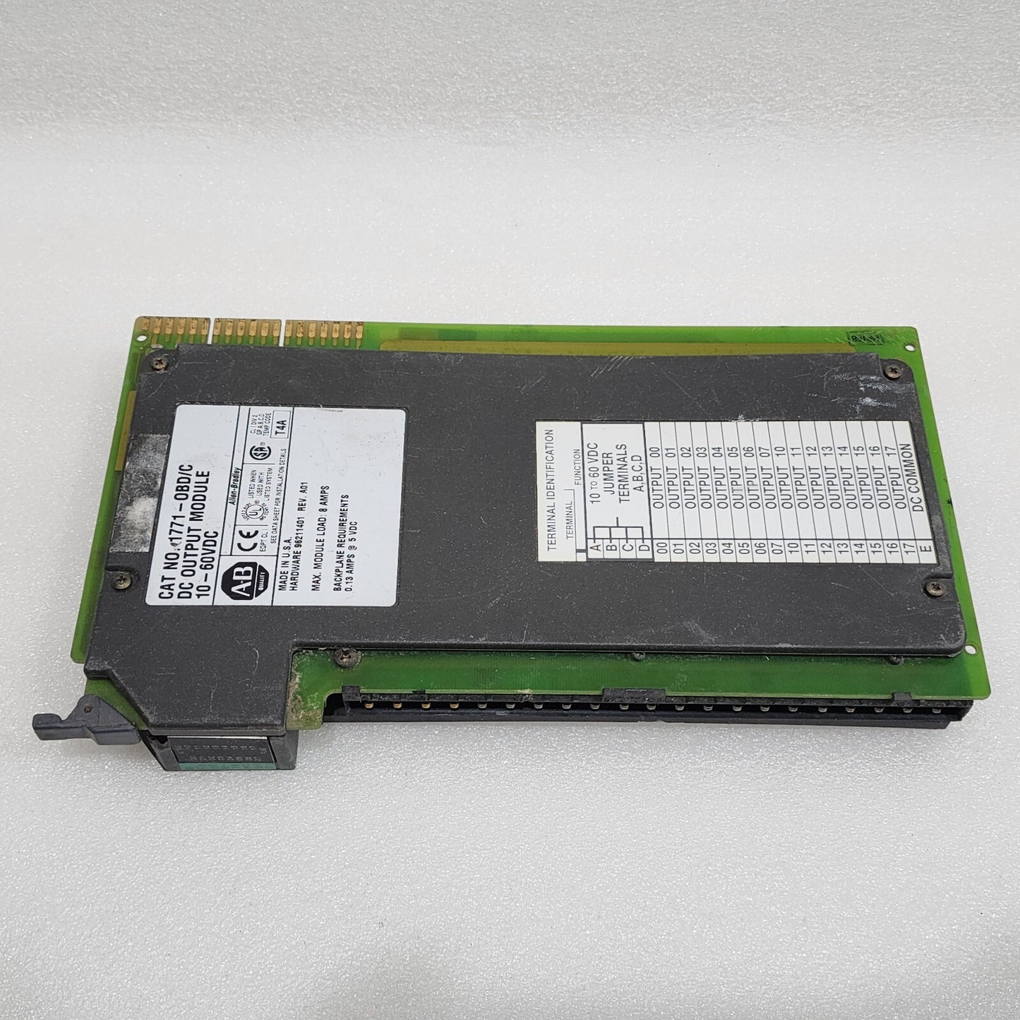 ALLEN BRADLEY CAT 1771-OBD-C DIGITAL DC OUTPUT MODULE
