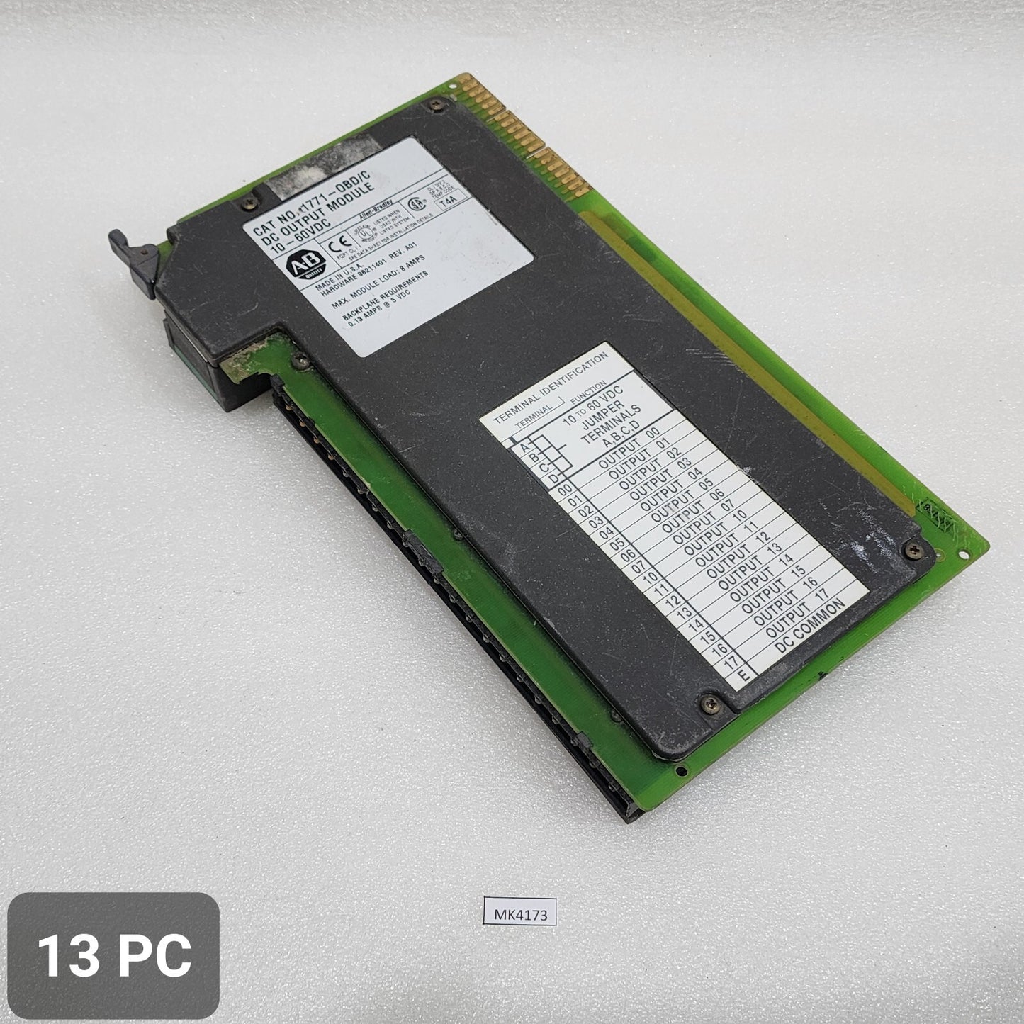 ALLEN BRADLEY CAT 1771-OBD-C DIGITAL DC OUTPUT MODULE