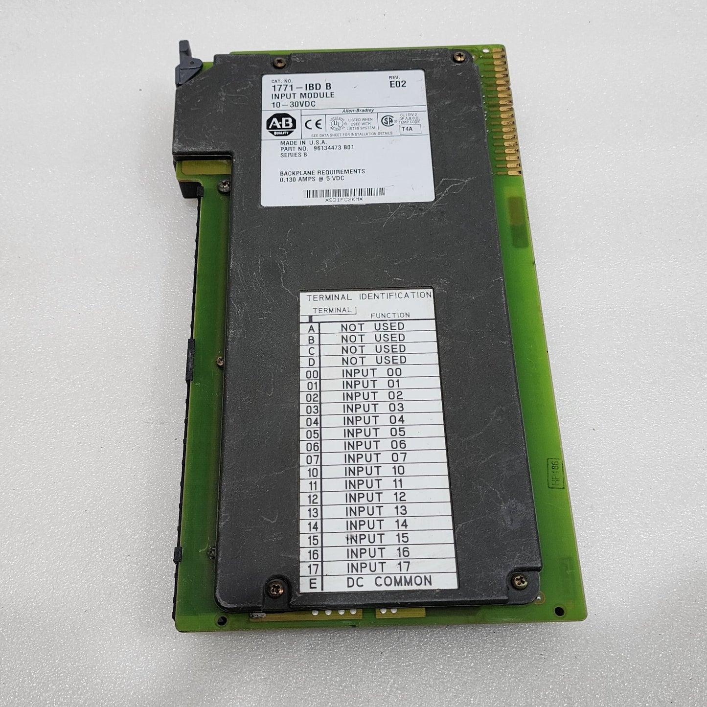 ALLEN BRADLEY 1771-IBD B INPUT MODULE LOT OF 4 UNIT