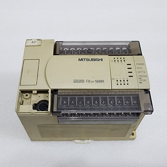 MITSUBISHI MELSEC FX2N-16MR-ES/UL PROGRAMMABLE CONTROLLER 100-240VAC BODY CRACK