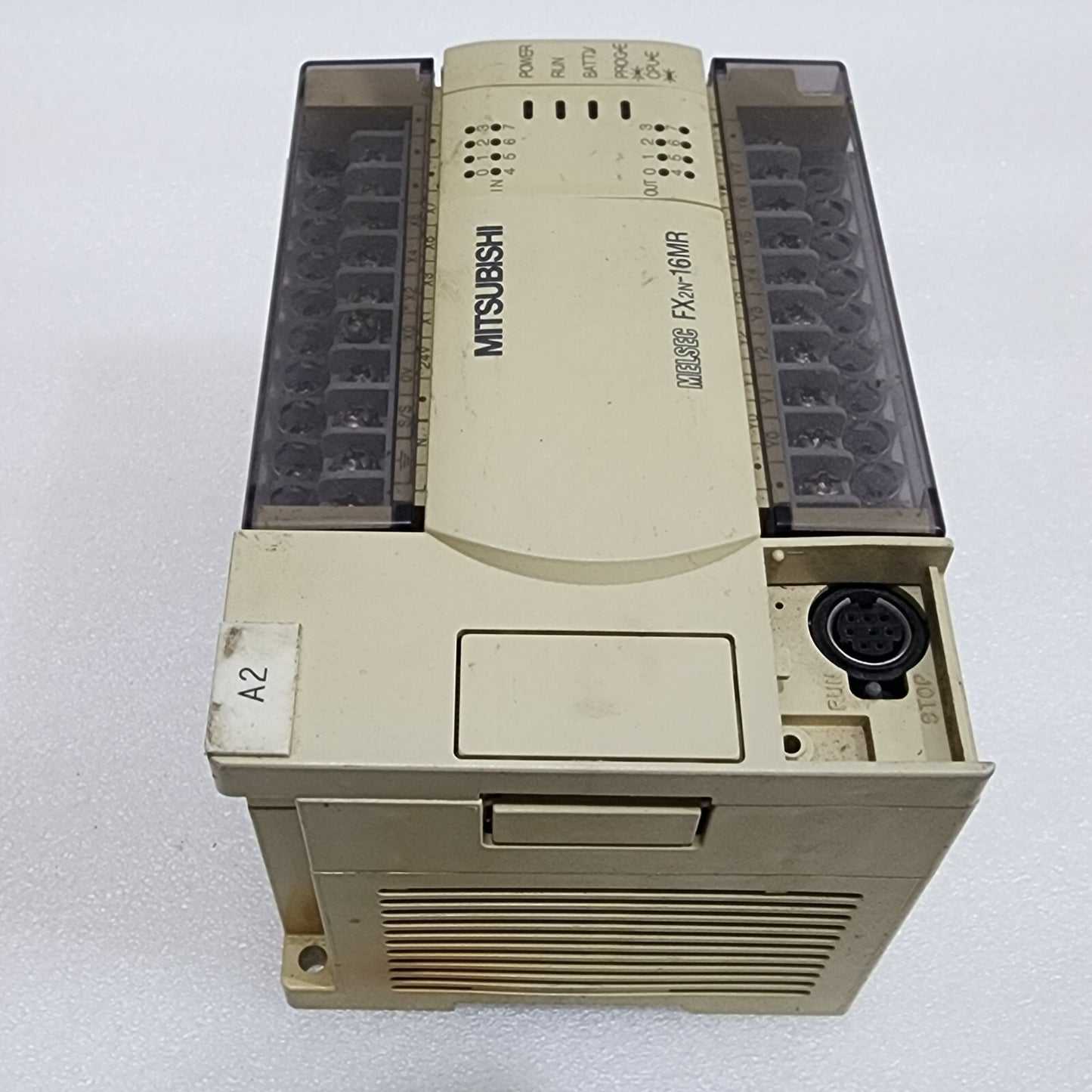 MITSUBISHI MELSEC FX2N-16MR-ES/UL PROGRAMMABLE CONTROLLER 100-240VAC BODY CRACK