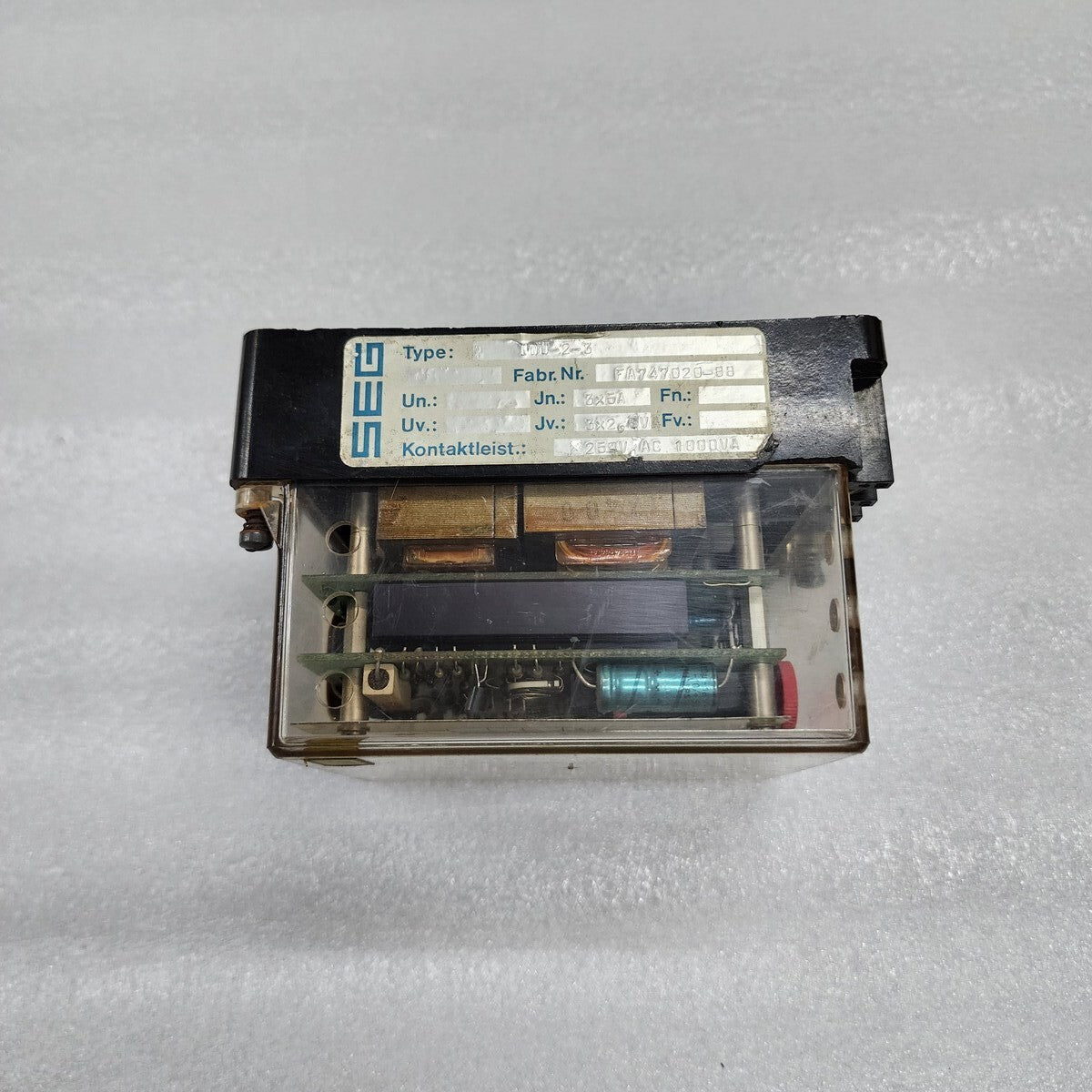 SEG IWU-2-3 OVERCURRENT RELAY