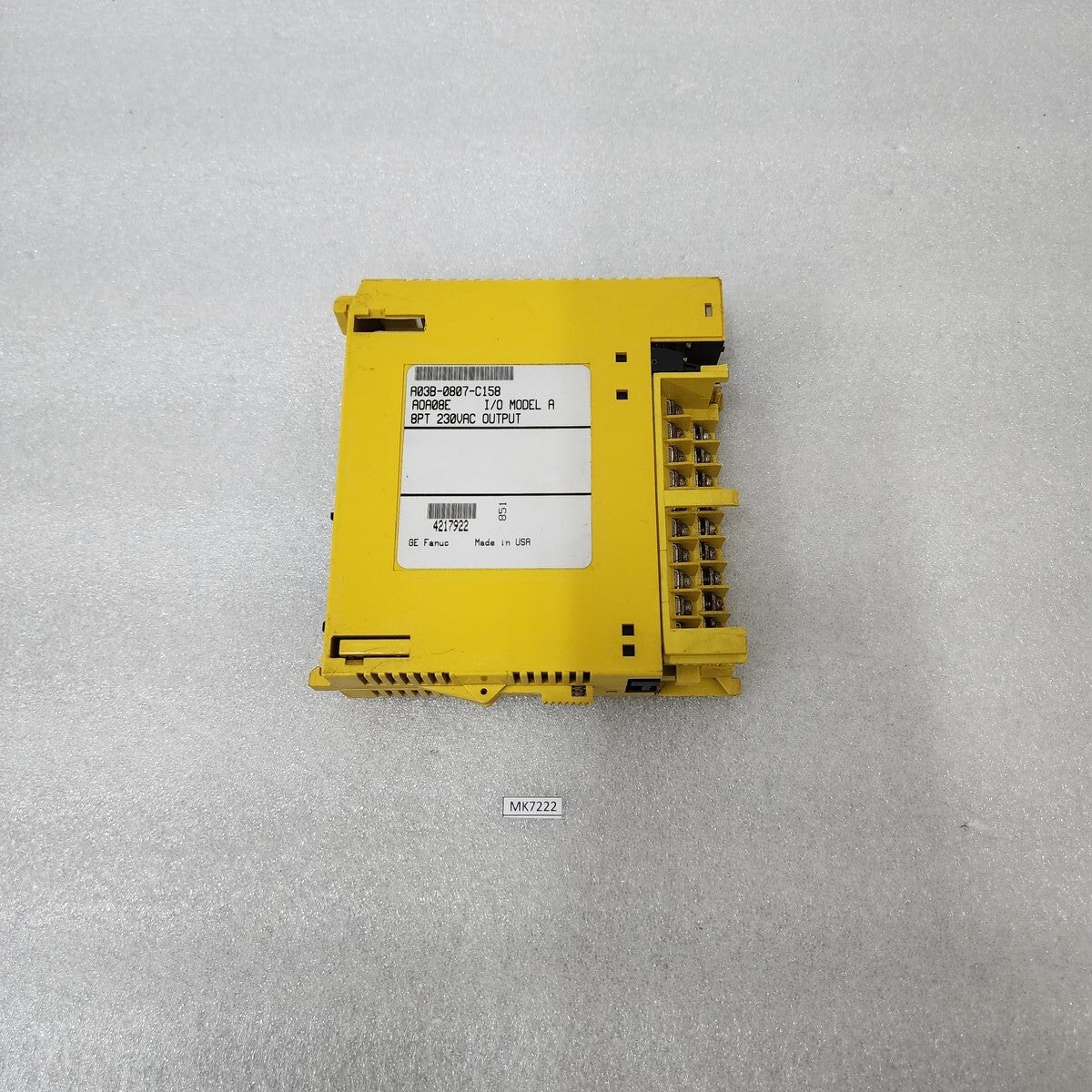 GE FANUC A03B-0807-C158 I/O INTERFACE MODULE AOA08E