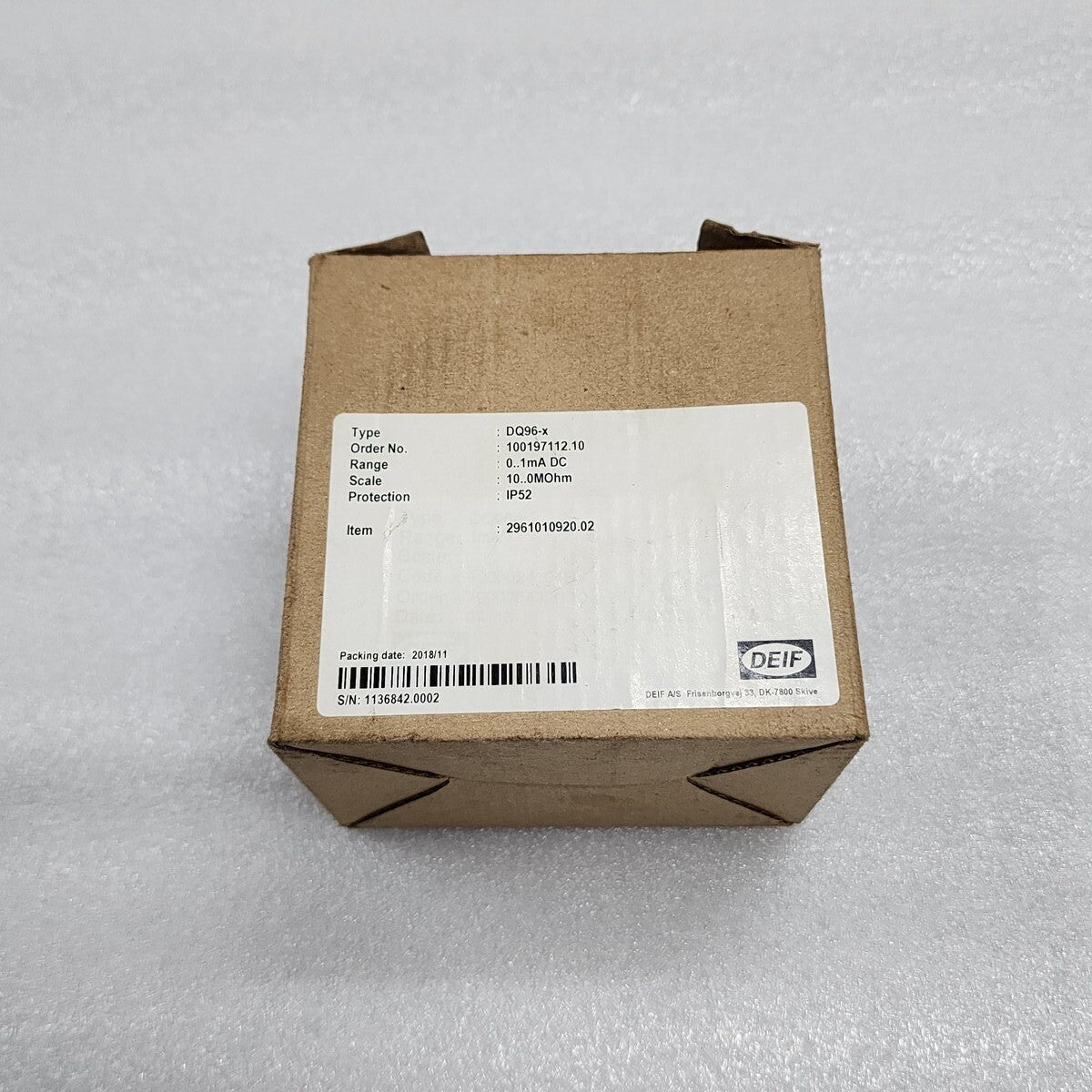 DEIF DQ96-X NETWORK INSULATION MONITOR 100197112.10 CALLENBERG