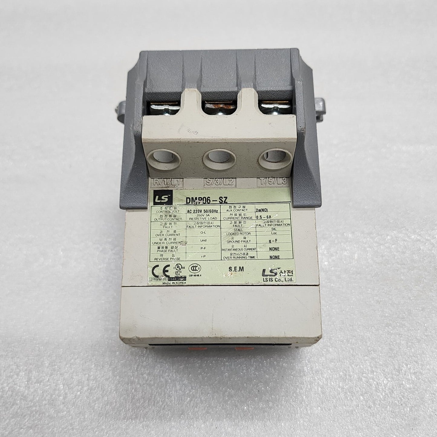 LS ELECTRIC DMP06-SZ MOTOR PROTECTION RELAY 220V