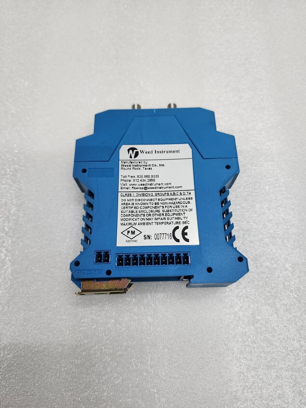 WEED INSTRUMENT 2E07 OPTICAL MODULE ST 850nm MM EOTEC2000